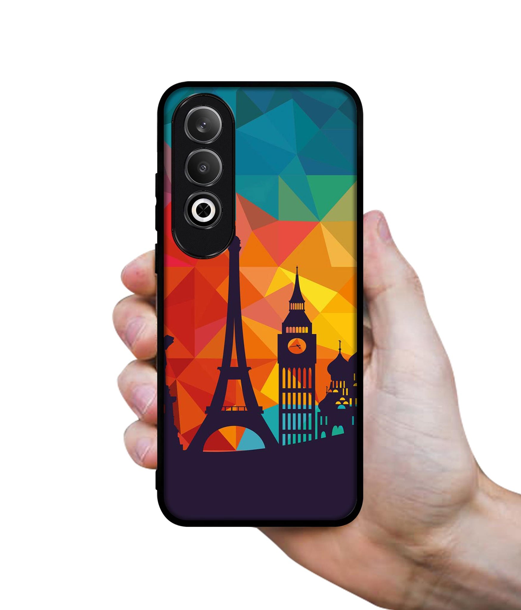 Colored Paris Design Designer 2D Printed Back Case Cover for OnePlus Nord CE4 5G
