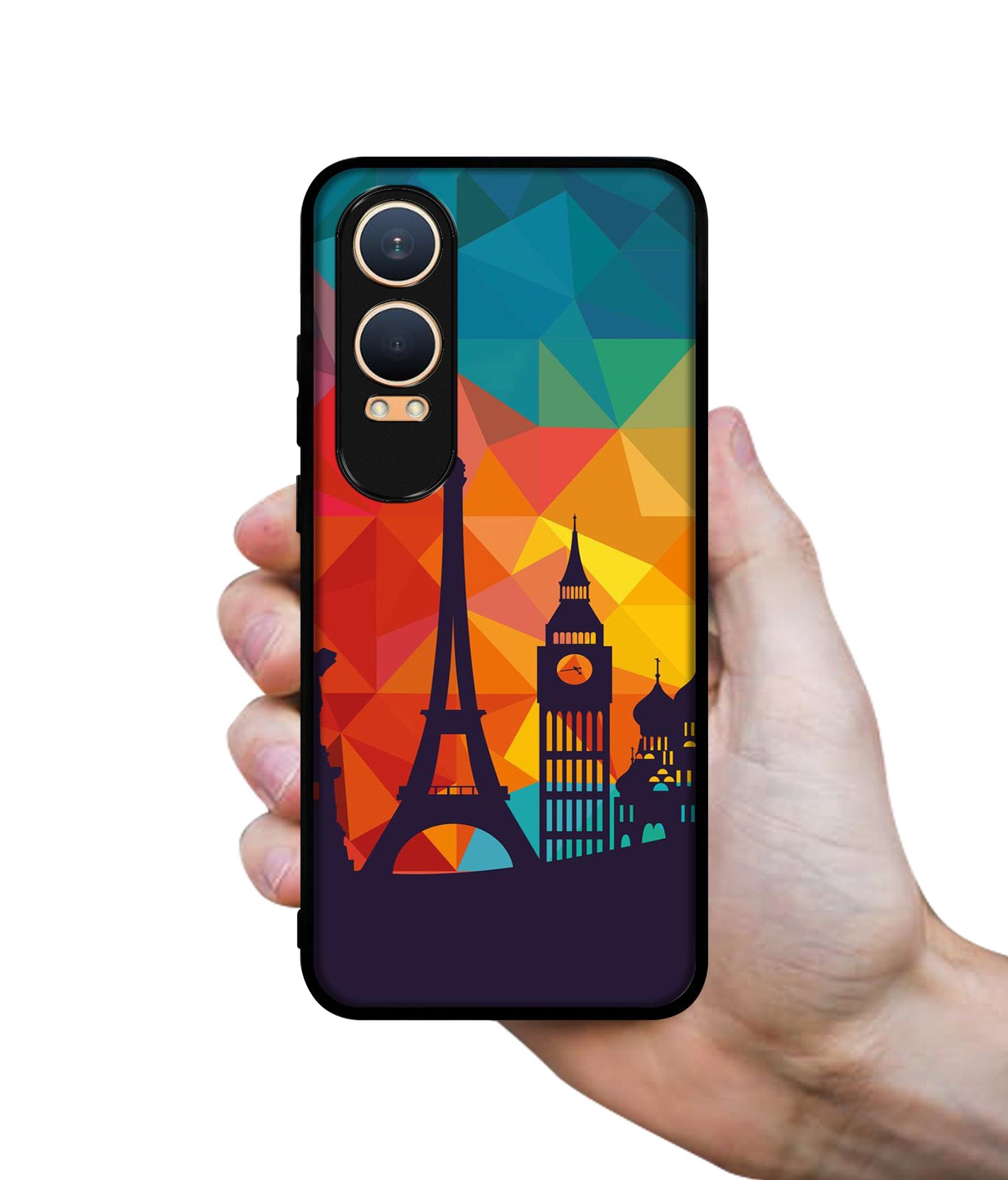 Colored Paris Design Designer 2D Printed Back Case Cover for OnePlus Nord CE4 Lite 5G