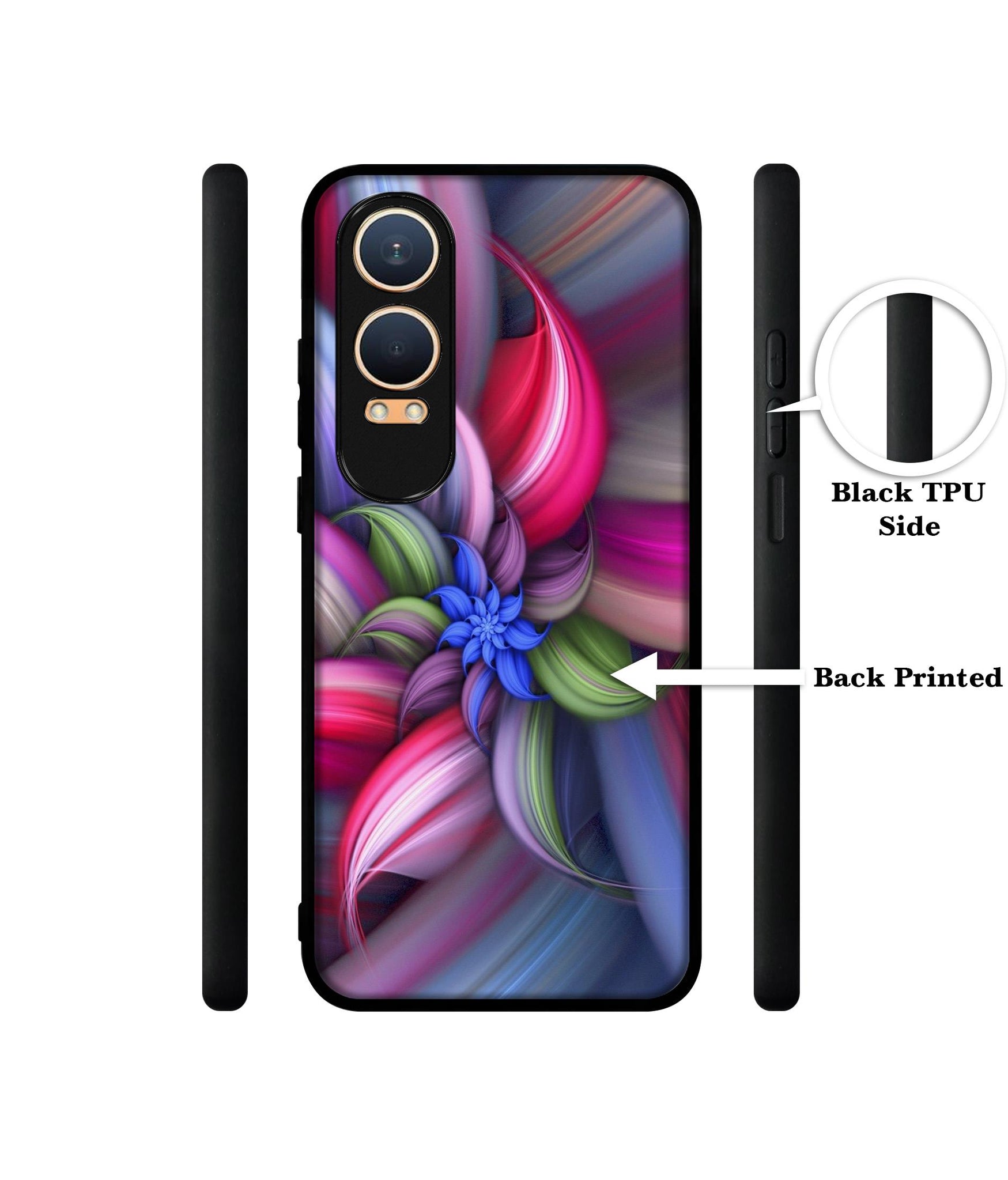 Colorful Flower Design Designer 2D Printed Back Case Cover for OnePlus Nord CE4 Lite 5G