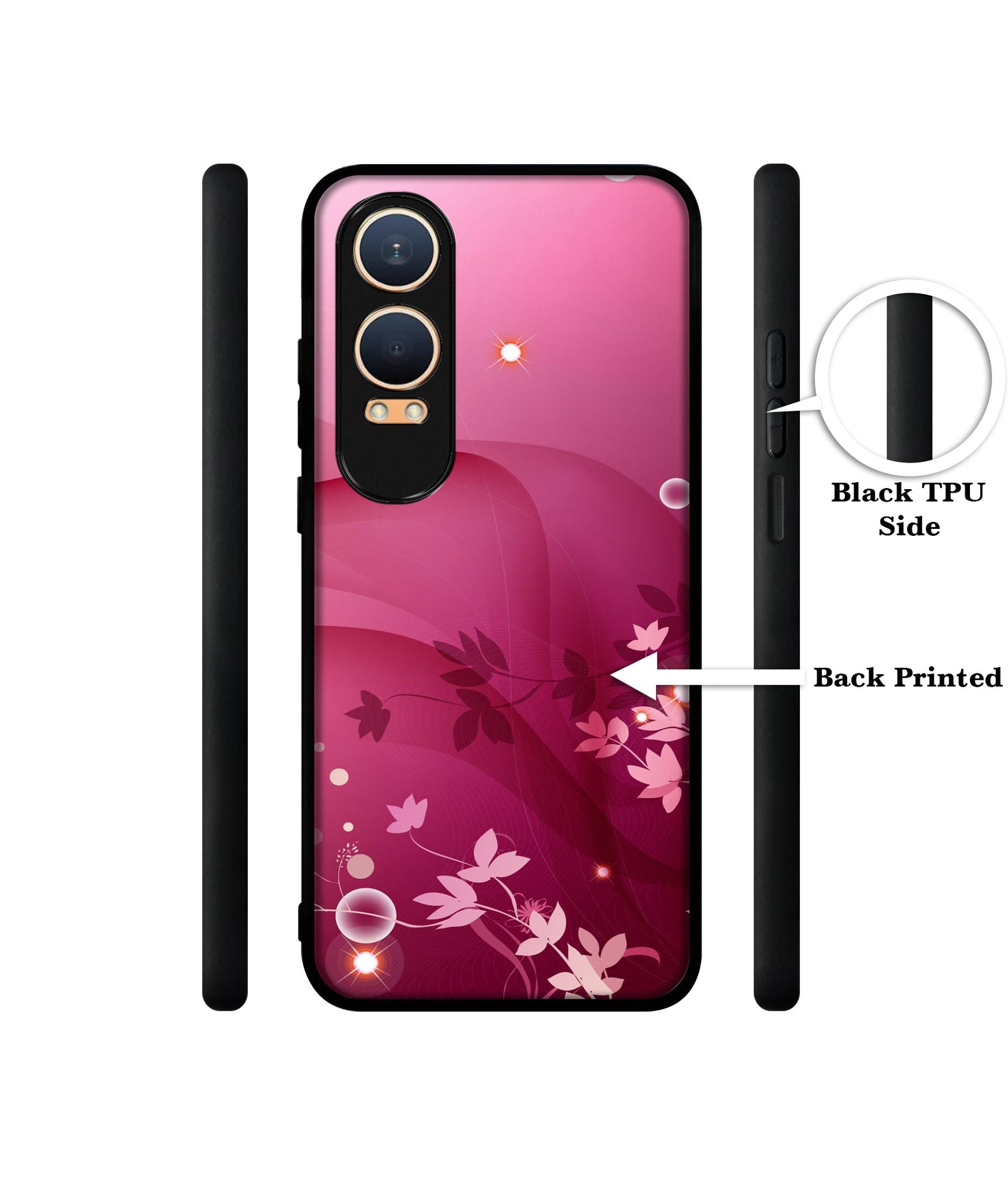 Pink Abstract Design Designer 2D Printed Back Case Cover for OnePlus Nord CE4 Lite 5G