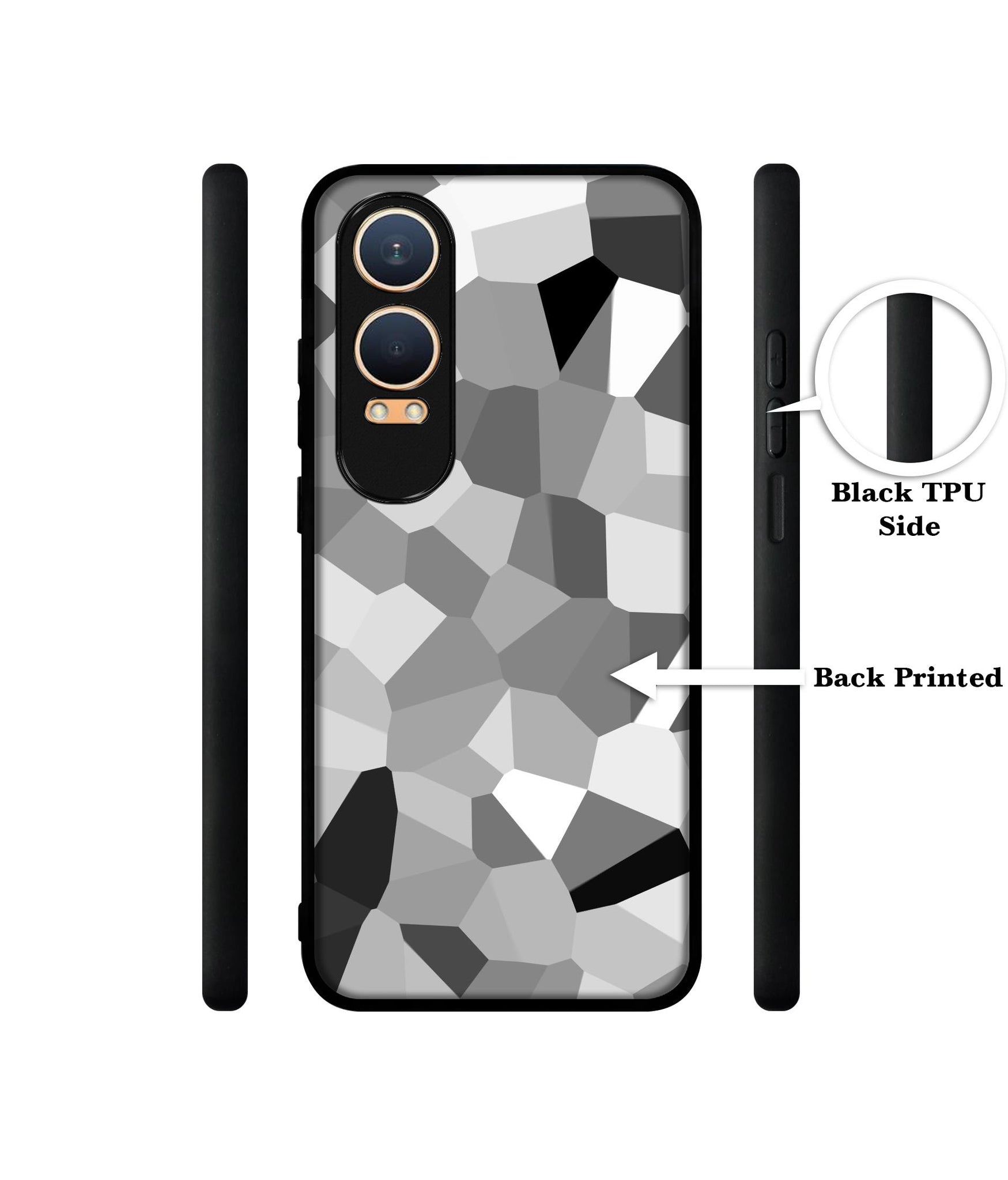 Black & White Mathematical Shape Design Designer 2D Printed Back Case Cover for OnePlus Nord CE4 Lite 5G