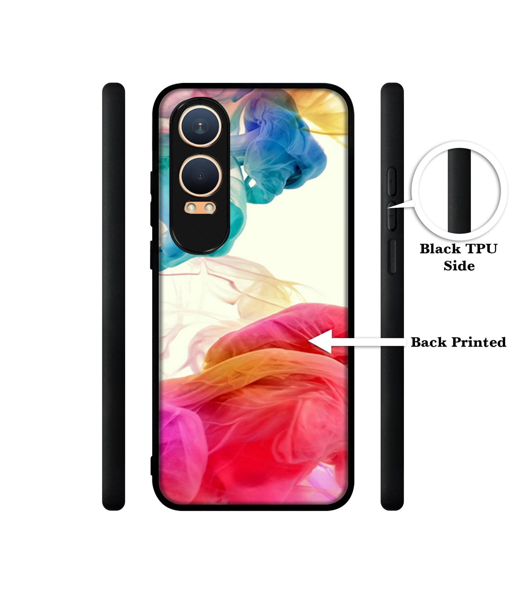 Colored Smoke Design Designer 2D Printed Back Case Cover for OnePlus Nord CE4 Lite 5G