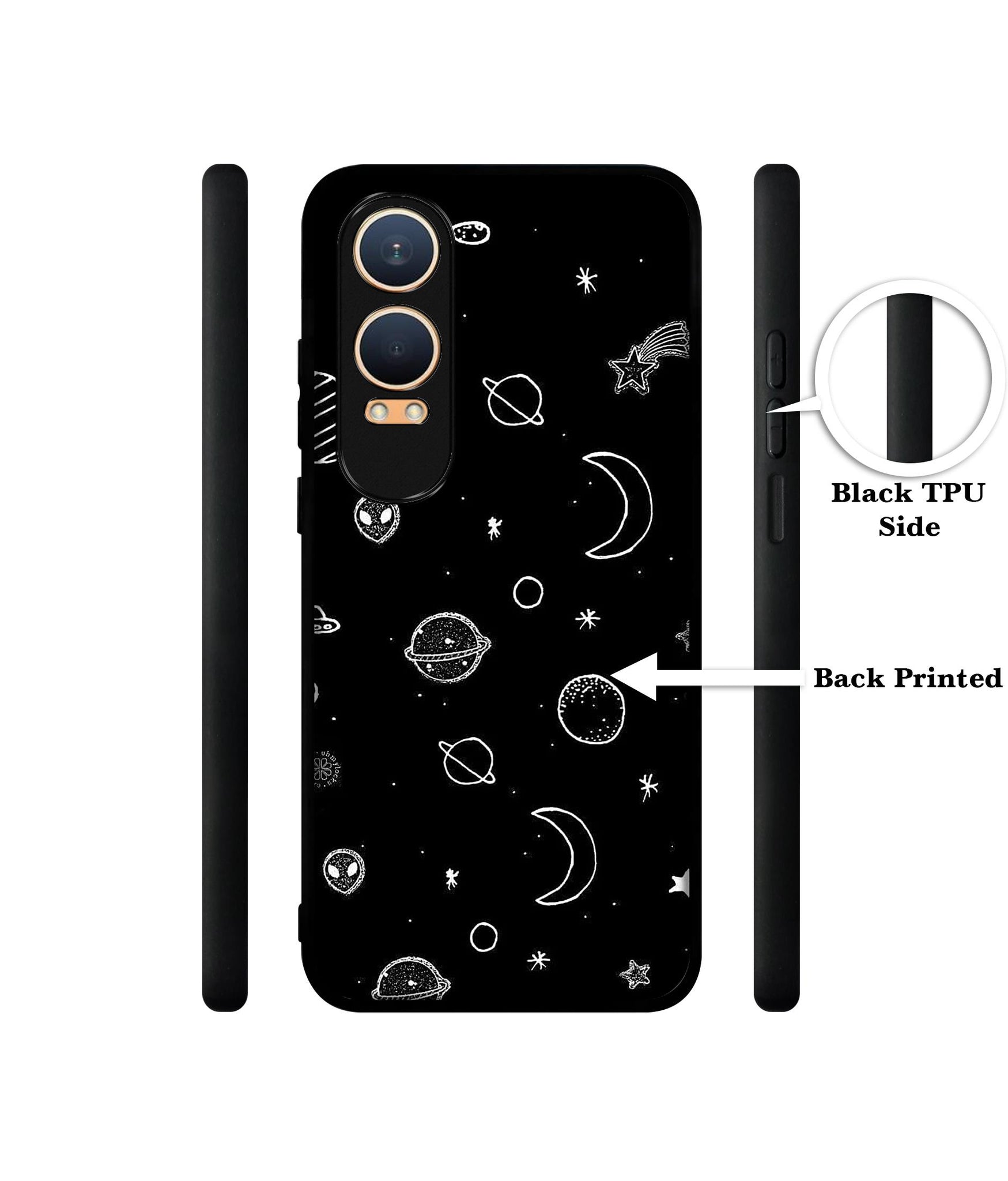 Space Stars Universe Design Designer 2D Printed Back Case Cover for OnePlus Nord CE4 Lite 5G