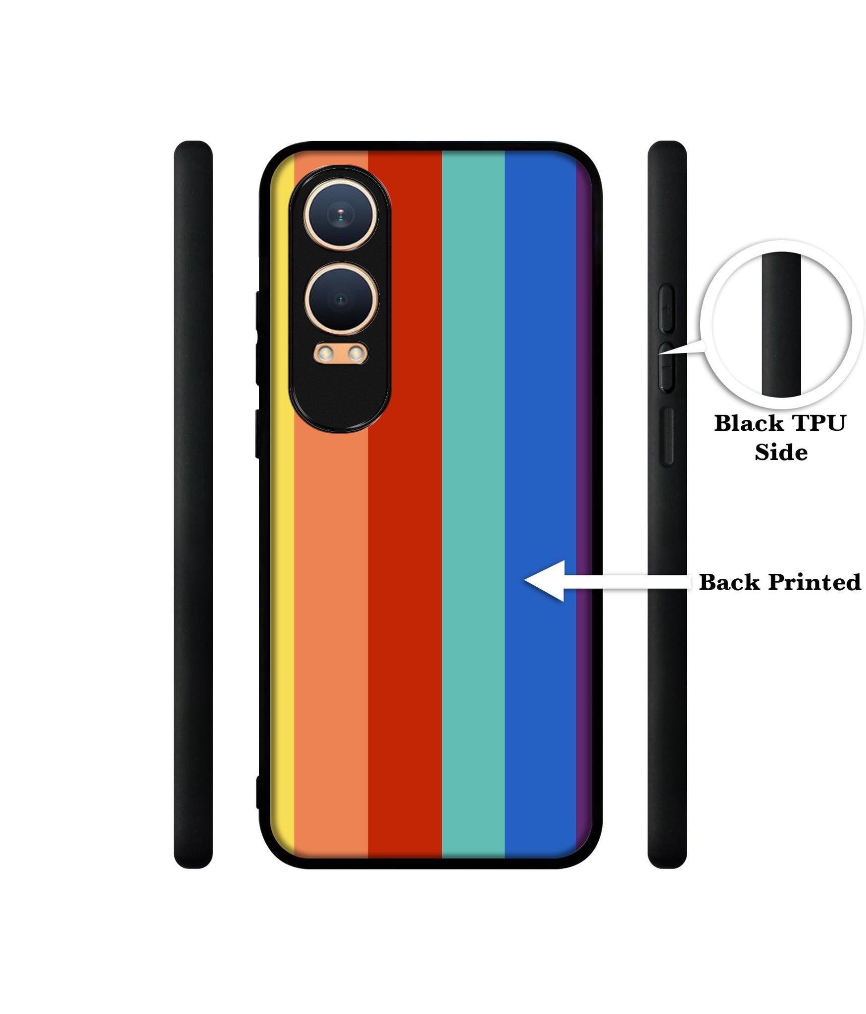 Rainbow Colors Design Designer 2D Printed Back Case Cover for OnePlus Nord CE4 Lite 5G