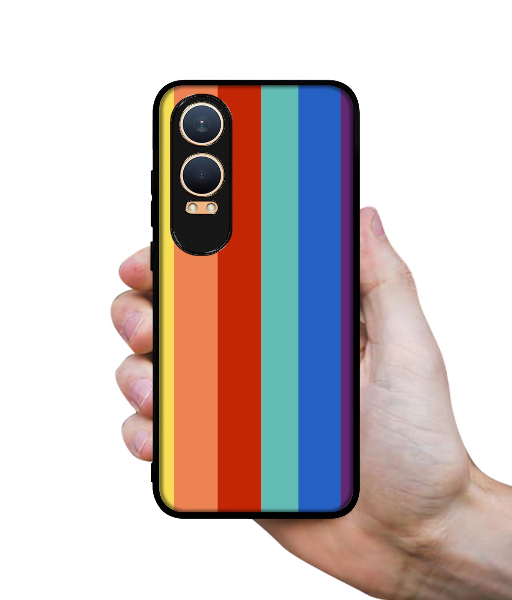 Rainbow Colors Design Designer 2D Printed Back Case Cover for OnePlus Nord CE4 Lite 5G