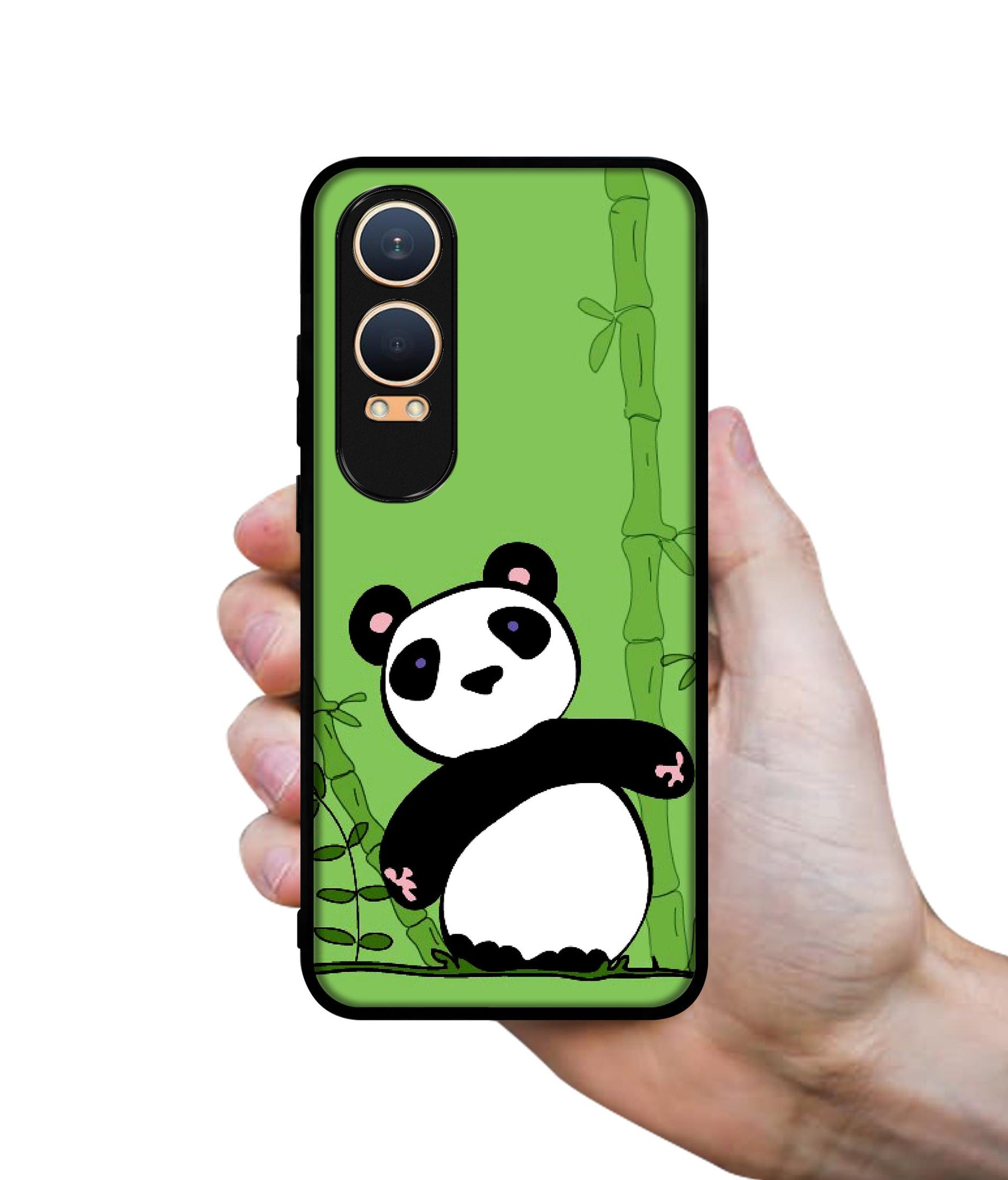 Panda with Bamboo Design Designer 2D Printed Back Case Cover for OnePlus Nord CE4 Lite 5G