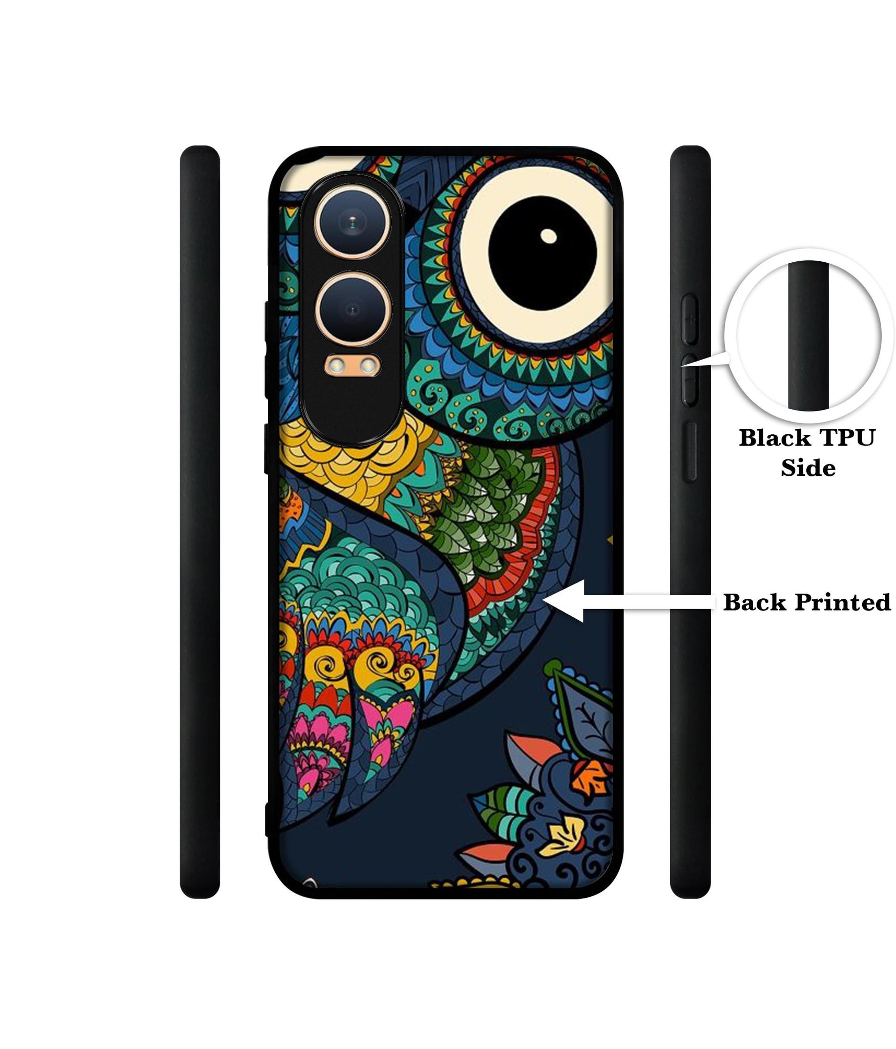 Owl Illustration Design Designer 2D Printed Back Case Cover for OnePlus Nord CE4 Lite 5G