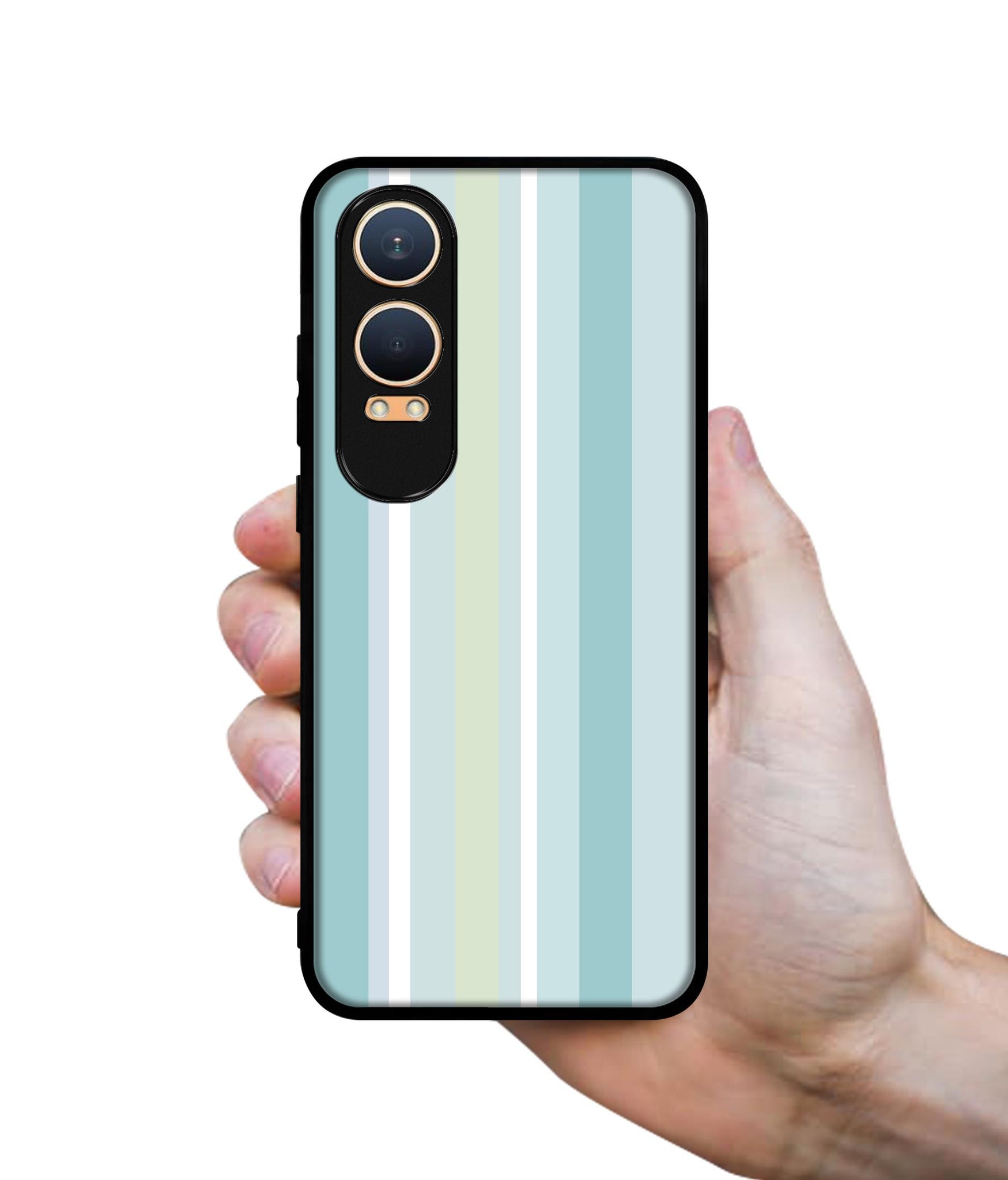 Light Green Stripes Design Designer 2D Printed Back Case Cover for OnePlus Nord CE4 Lite 5G