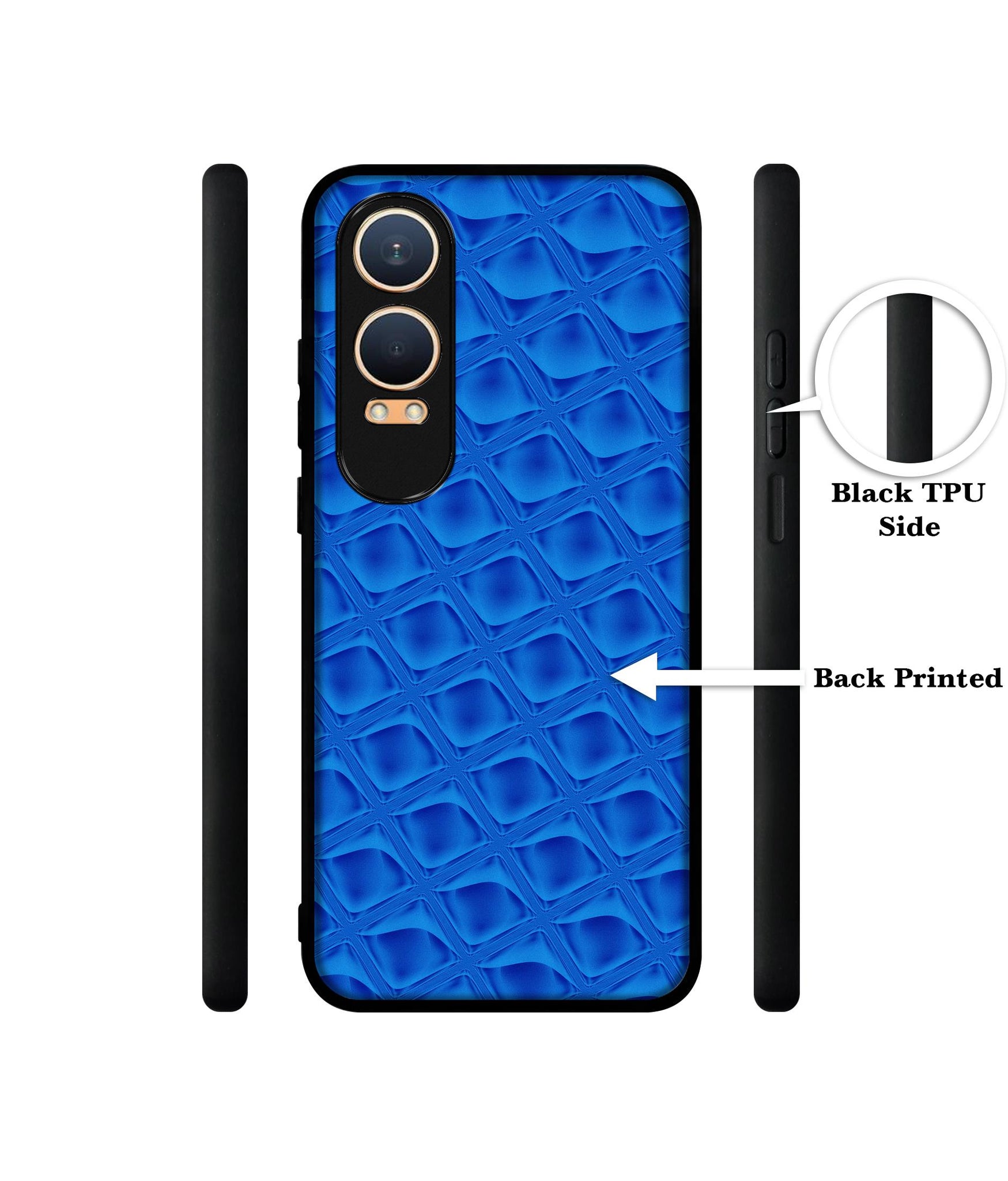 Blue Diamond Design Designer 2D Printed Back Case Cover for OnePlus Nord CE4 Lite 5G