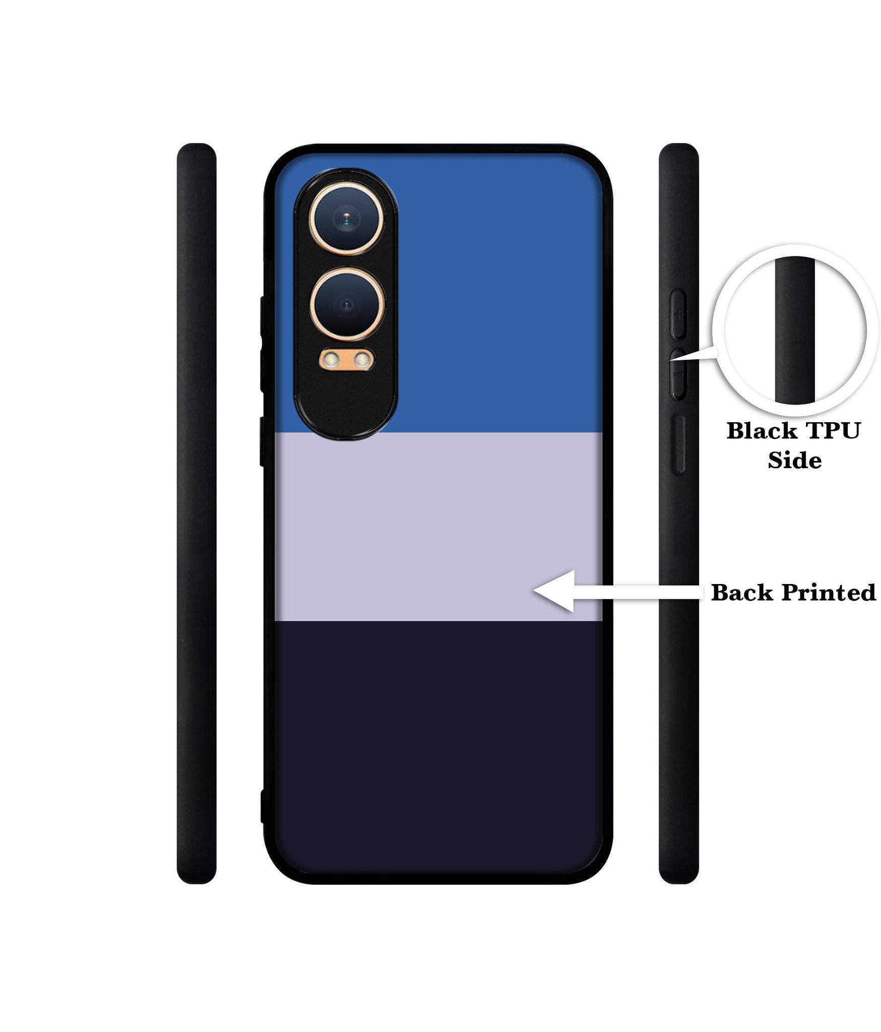 Three Color Stripes Design Designer 2D Printed Back Case Cover for OnePlus Nord CE4 Lite 5G