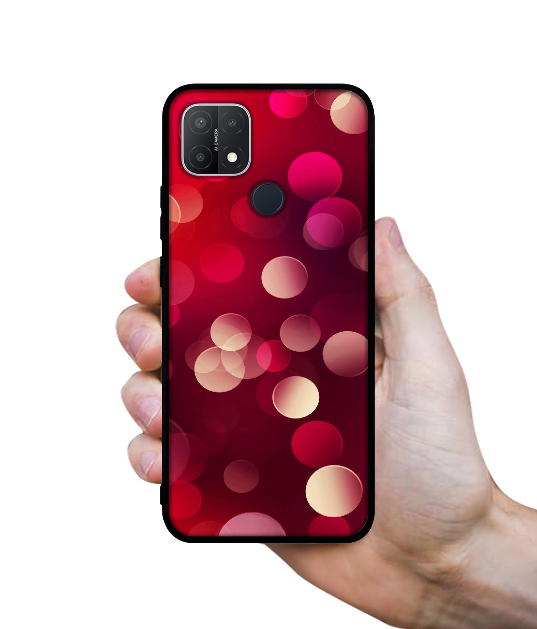 3D Circles Design Designer 2D Printed Back Case Cover for Oppo A15 4G / A15s 4G