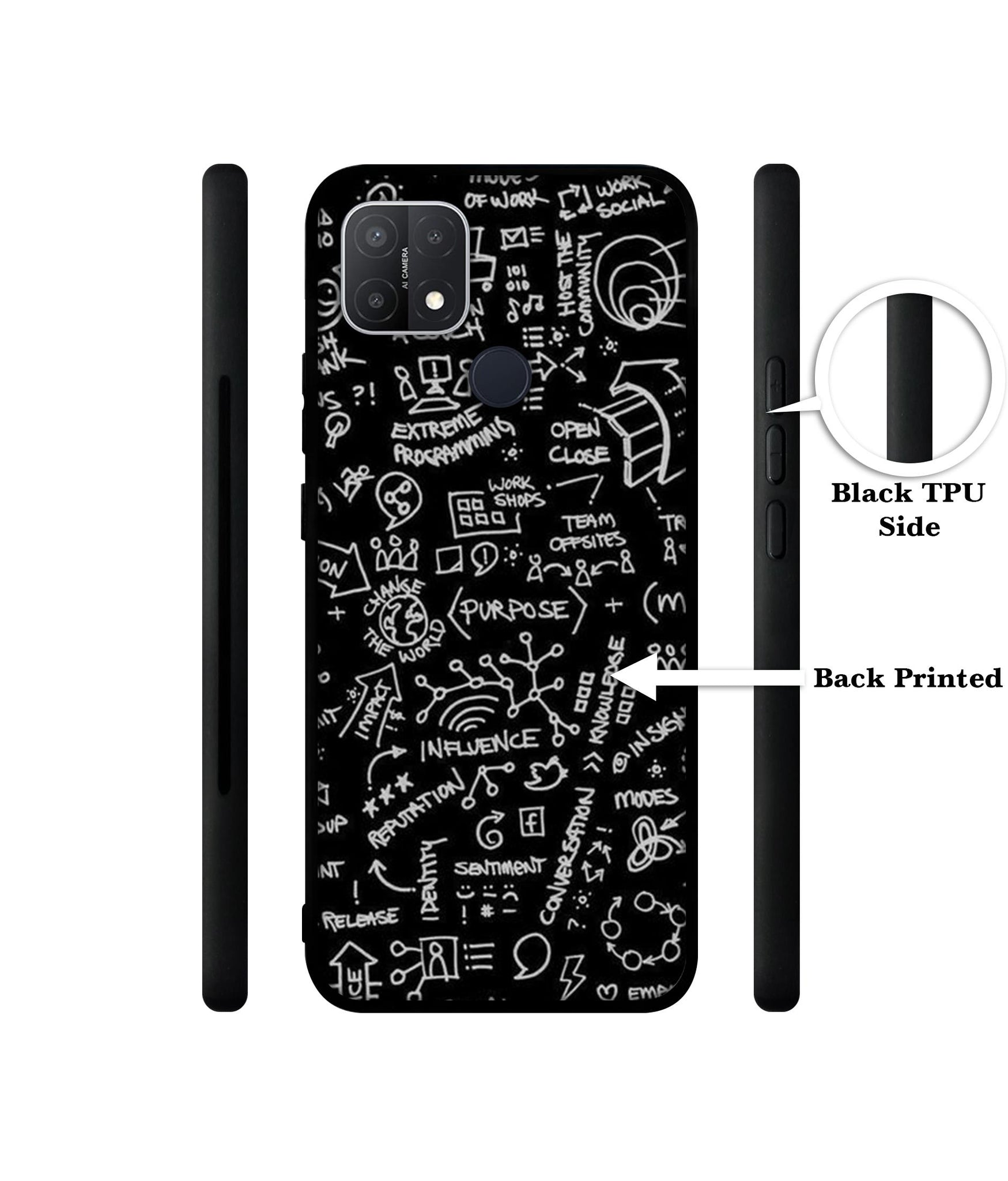 Formulas Design Designer 2D Printed Back Case Cover for Oppo A15 4G / A15s 4G