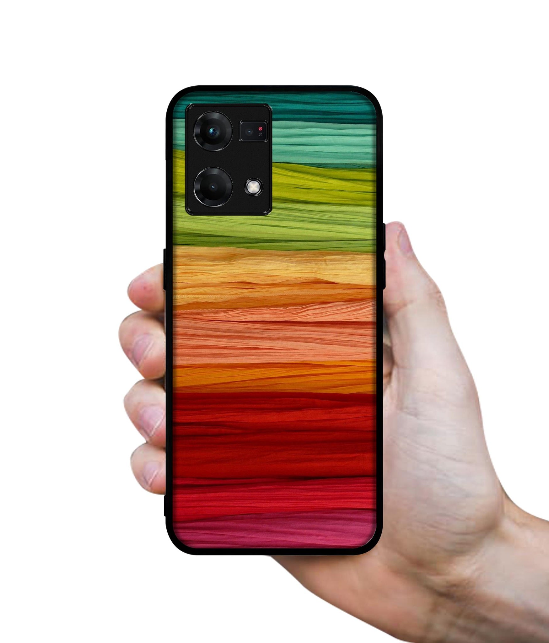 Colorful Thread Design Designer 2D Printed Back Case Cover for Oppo F21 Pro 4G / Reno 7 4G