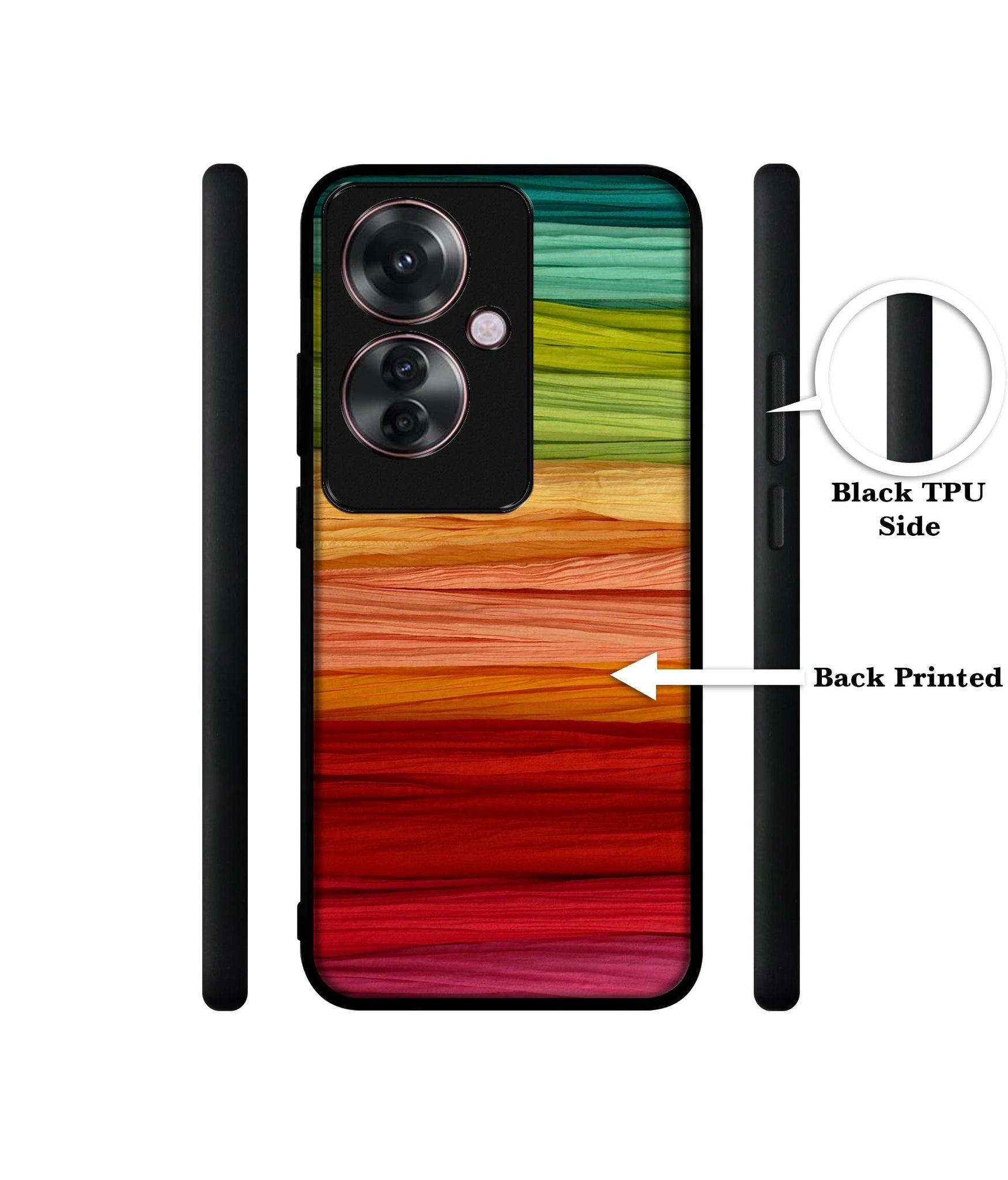 Colorful Thread Design Designer 2D Printed Back Case Cover for Oppo F25 Pro 5G / Reno 11F 5G