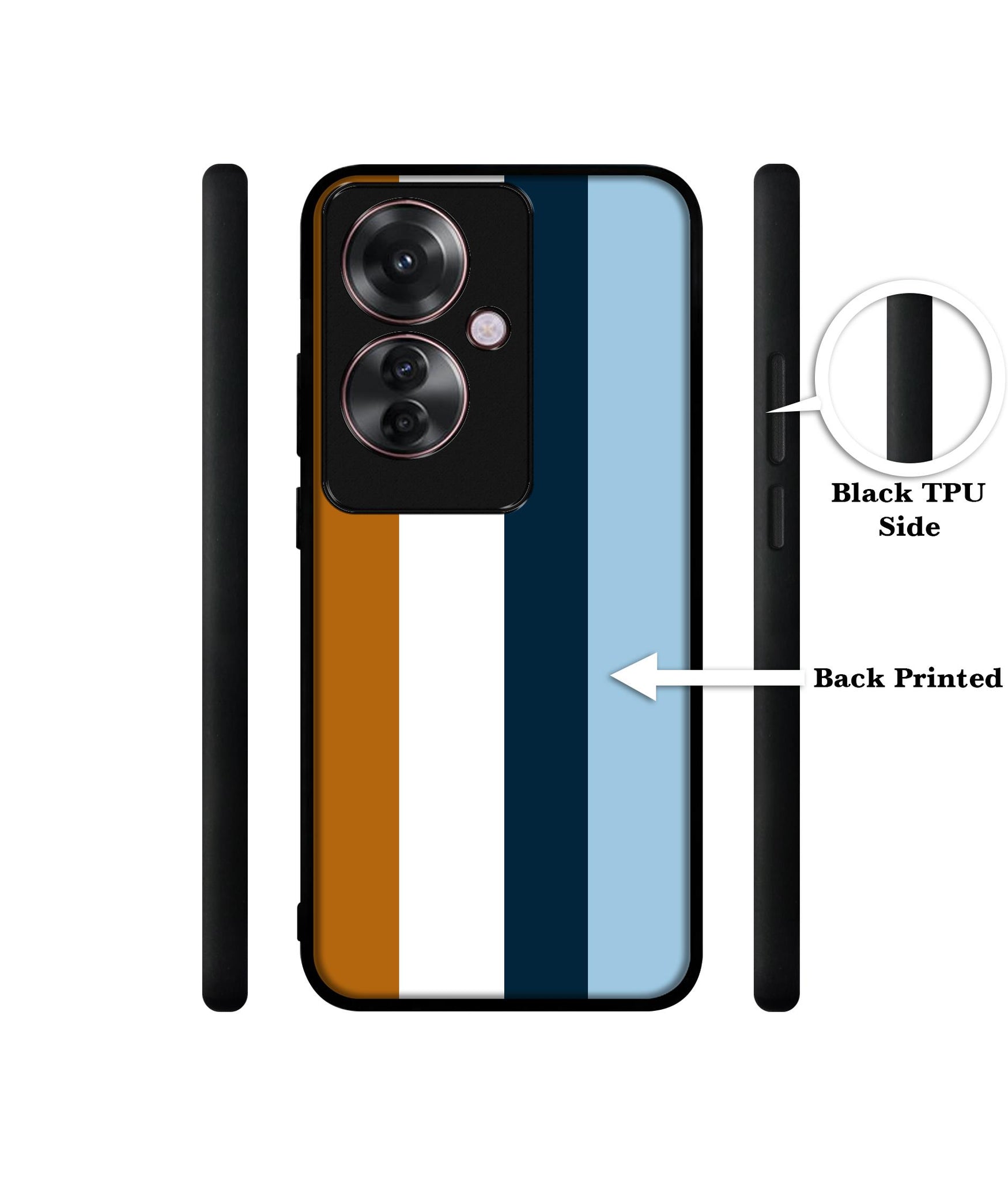 Color Stripes Design Designer 2D Printed Back Case Cover for Oppo F25 Pro 5G / Reno 11F 5G