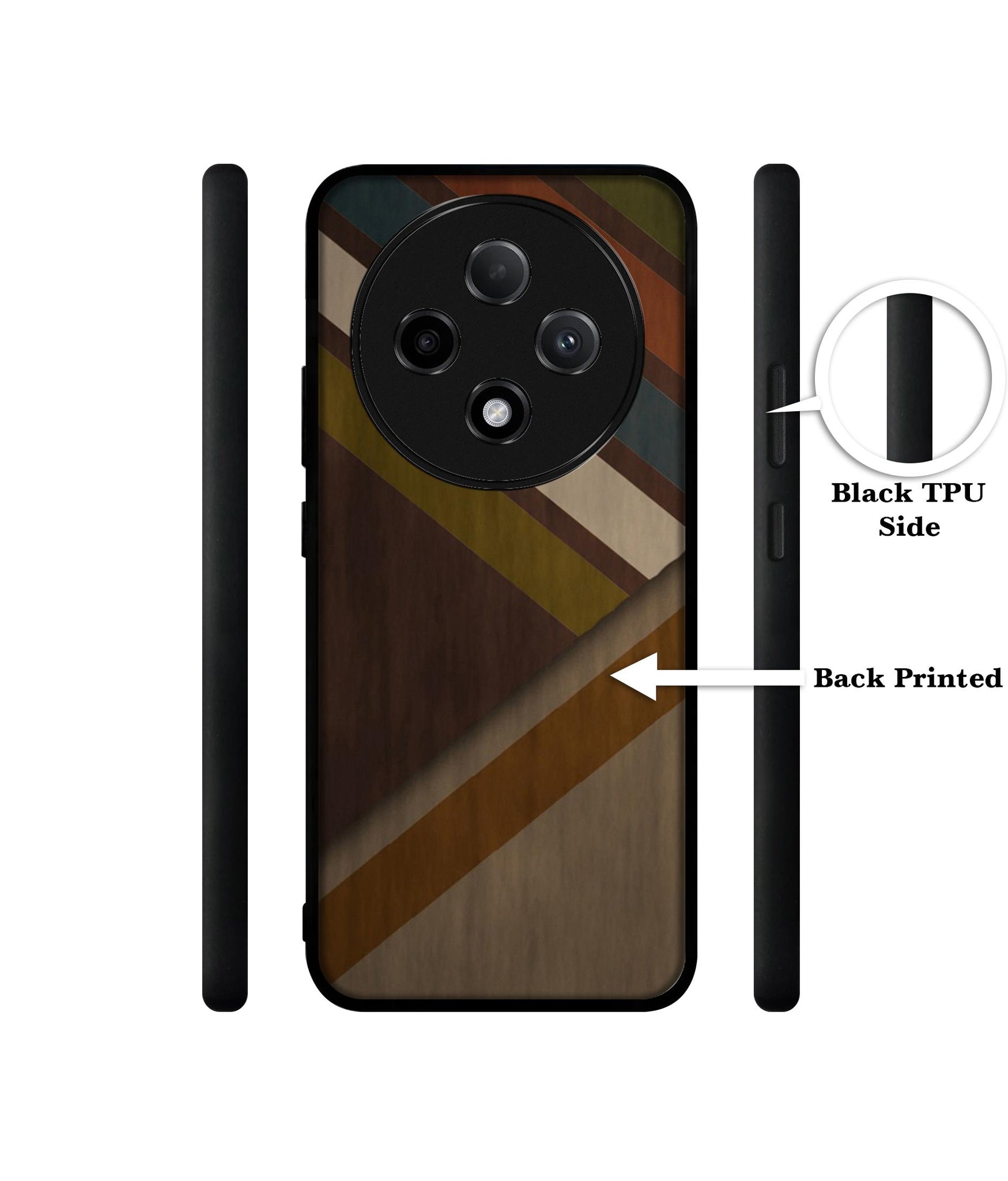 Colorful Wooden Pattern Design Designer 2D Printed Back Case Cover for Oppo F27 Pro Plus 5G / F27 Pro 5G