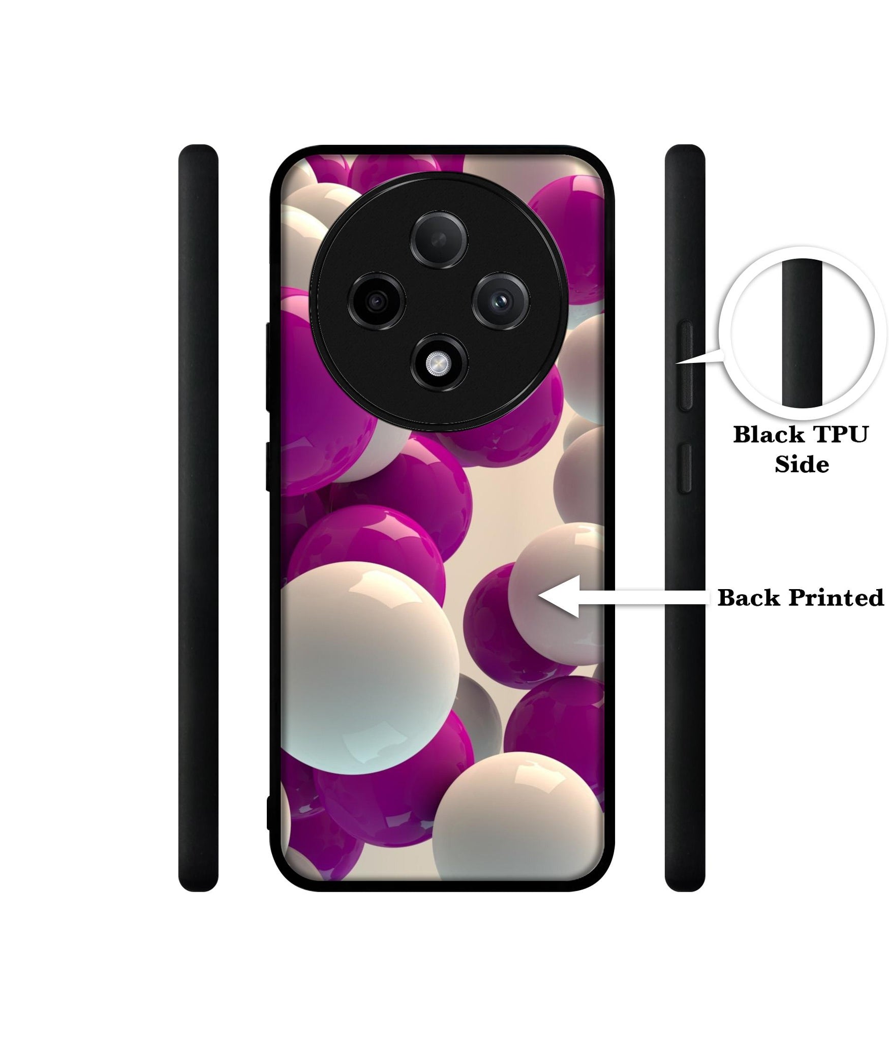 3D Balloons Design Designer 2D Printed Back Case Cover for Oppo F27 Pro Plus 5G / F27 Pro 5G