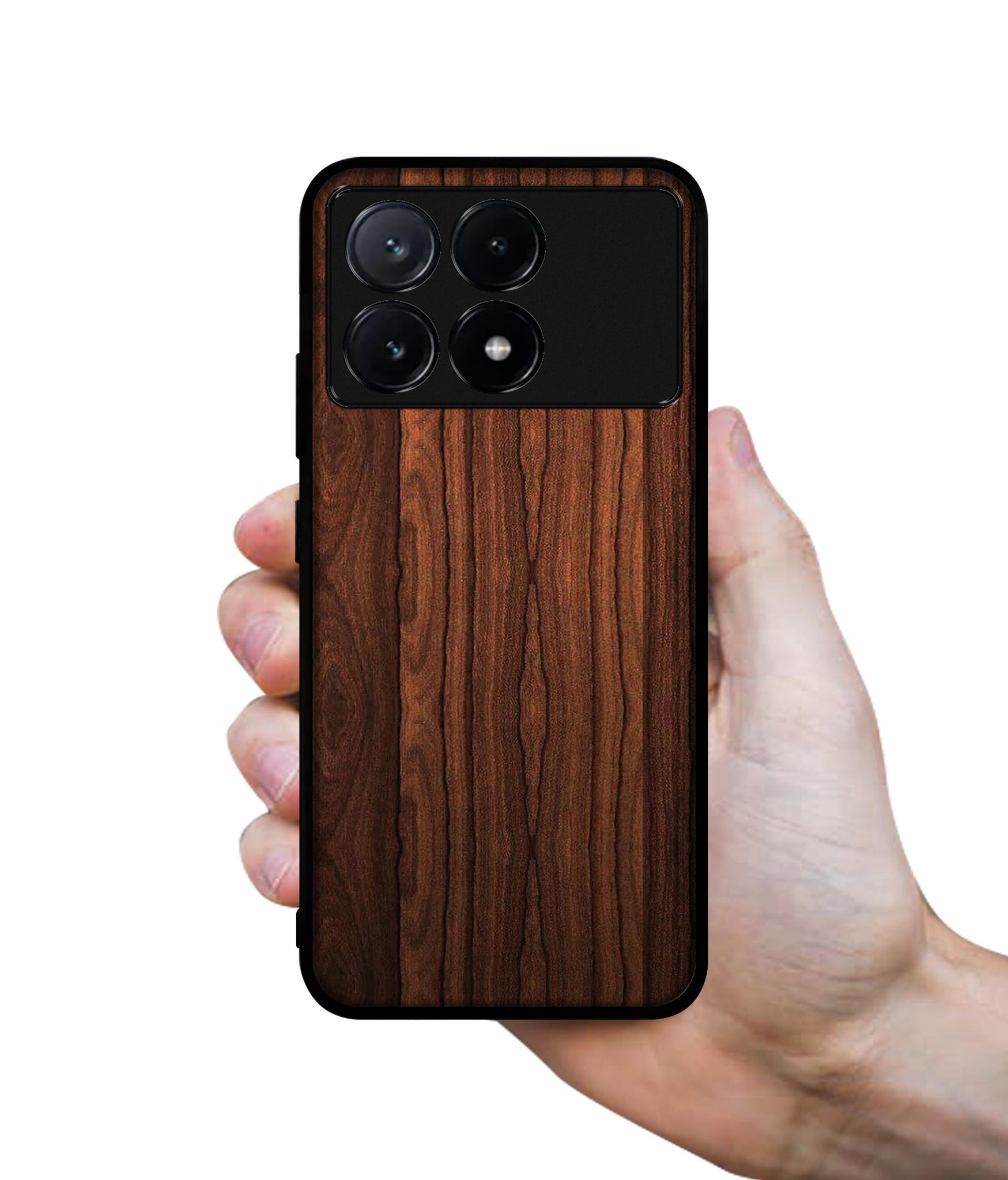 Brown Wooden Texture Design Designer 2D Printed Back Case Cover for Poco X6 Pro 5G / Mi Redmi K70E 5G