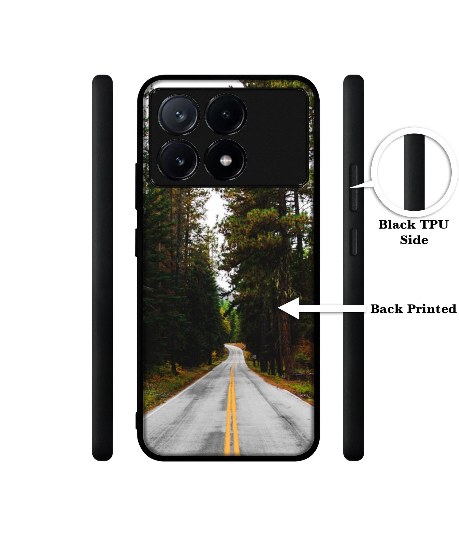 Road Photo Design Designer 2D Printed Back Case Cover for Poco X6 Pro 5G / Mi Redmi K70E 5G