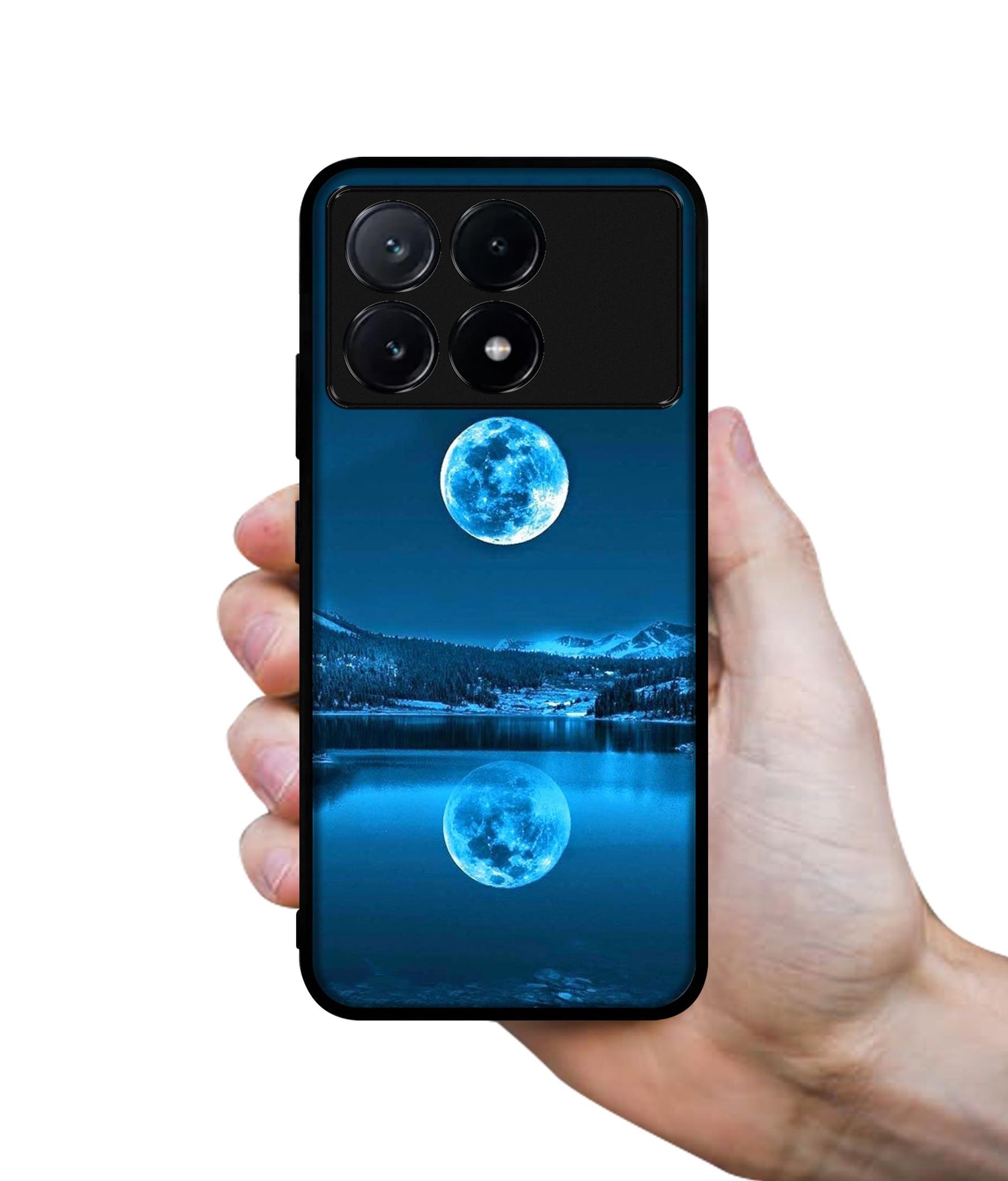 Awesome Moon Design Designer 2D Printed Back Case Cover for Poco X6 Pro 5G / Mi Redmi K70E 5G