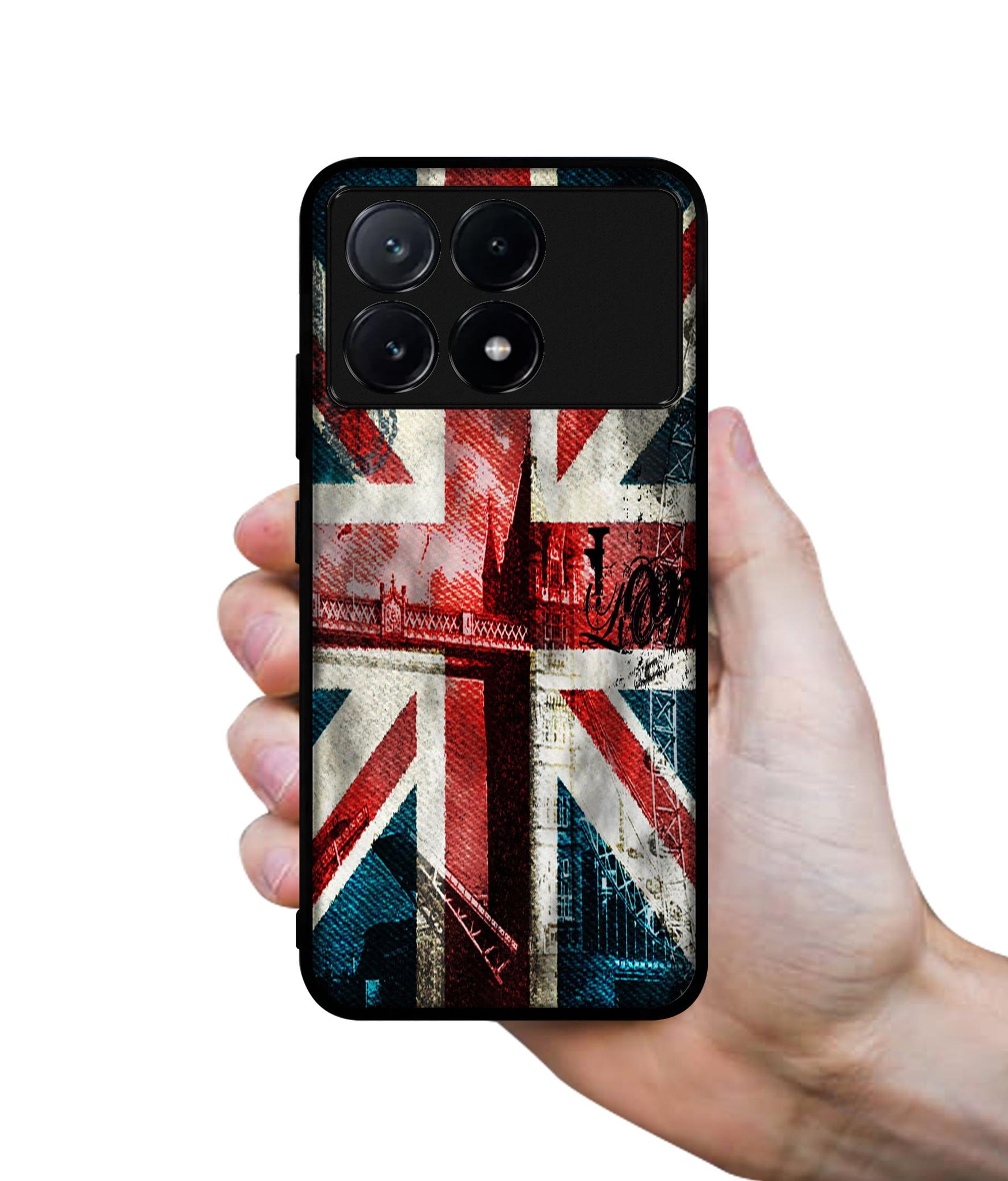 London Flag wallpaper Design Designer 2D Printed Back Case Cover for Poco X6 Pro 5G / Mi Redmi K70E 5G