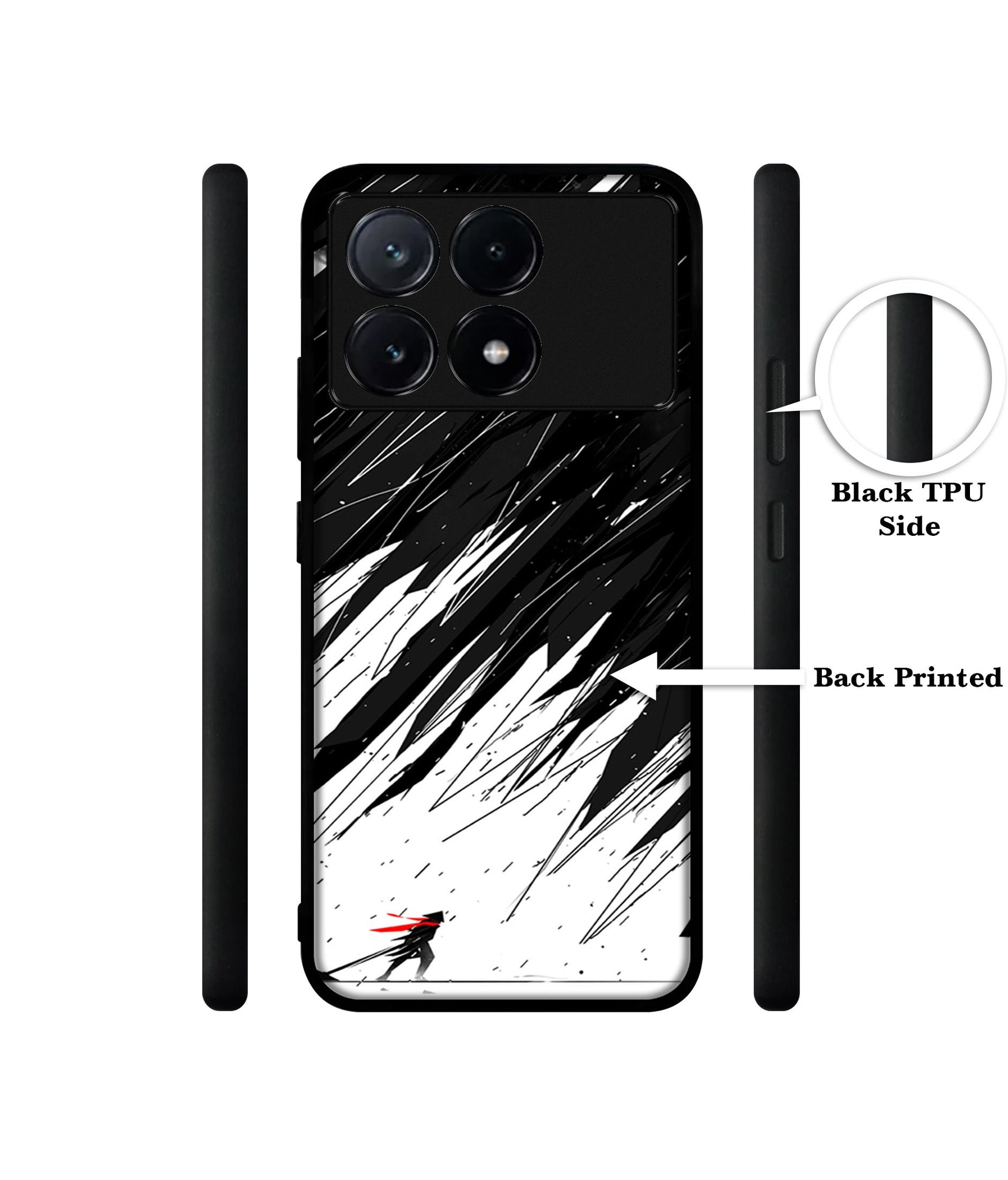 Geometric Strom Design Designer 2D Printed Back Case Cover for Poco X6 Pro 5G / Mi Redmi K70E 5G