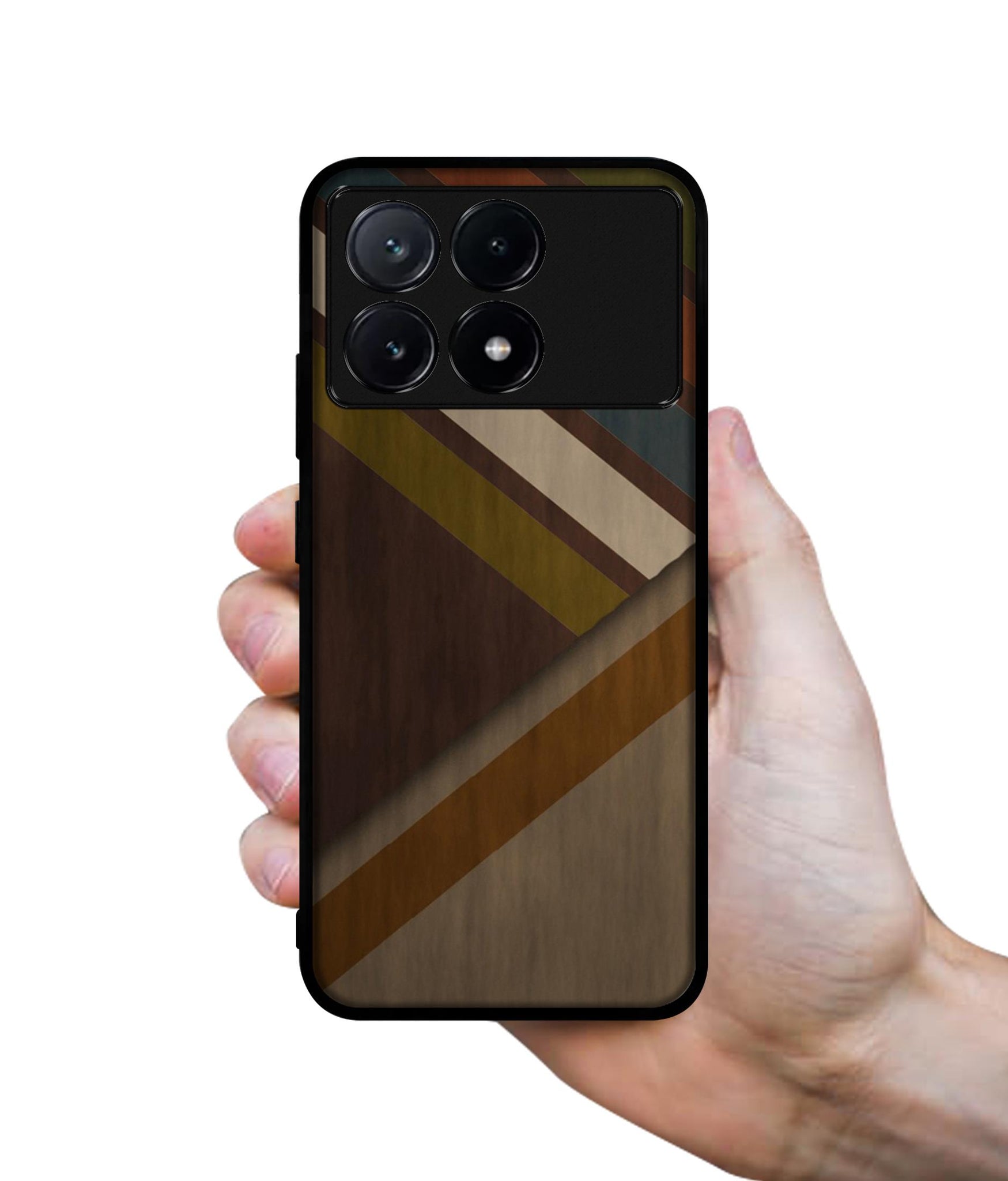 Colorful Wooden Pattern Design Designer 2D Printed Back Case Cover for Poco X6 Pro 5G / Mi Redmi K70E 5G
