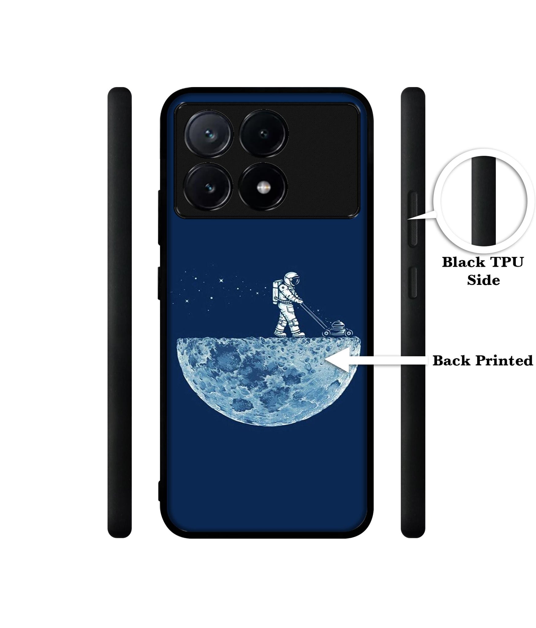 Moon Walk Design Designer 2D Printed Back Case Cover for Poco X6 Pro 5G / Mi Redmi K70E 5G