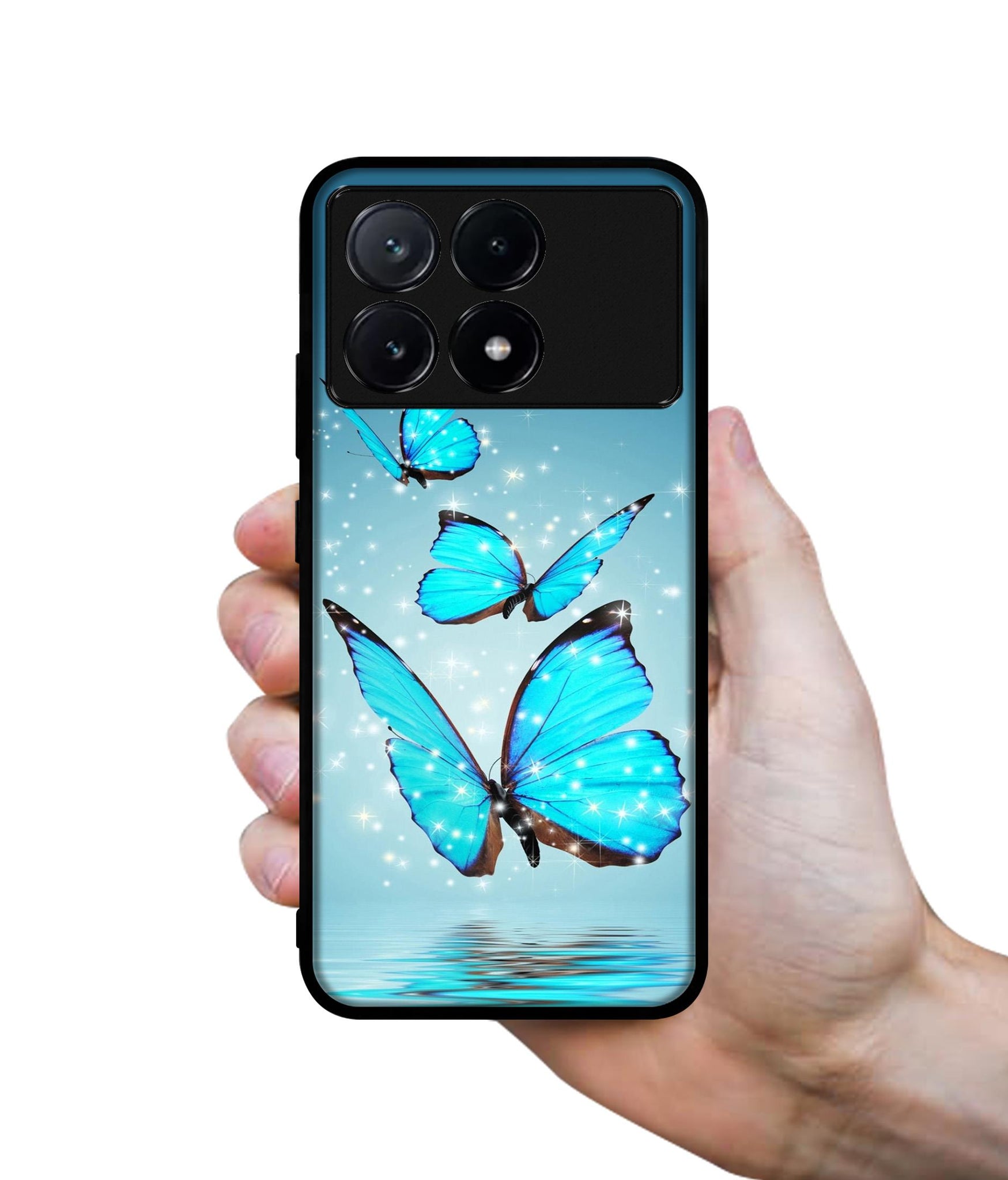 Flying Butterflies Design Designer 2D Printed Back Case Cover for Poco X6 Pro 5G / Mi Redmi K70E 5G