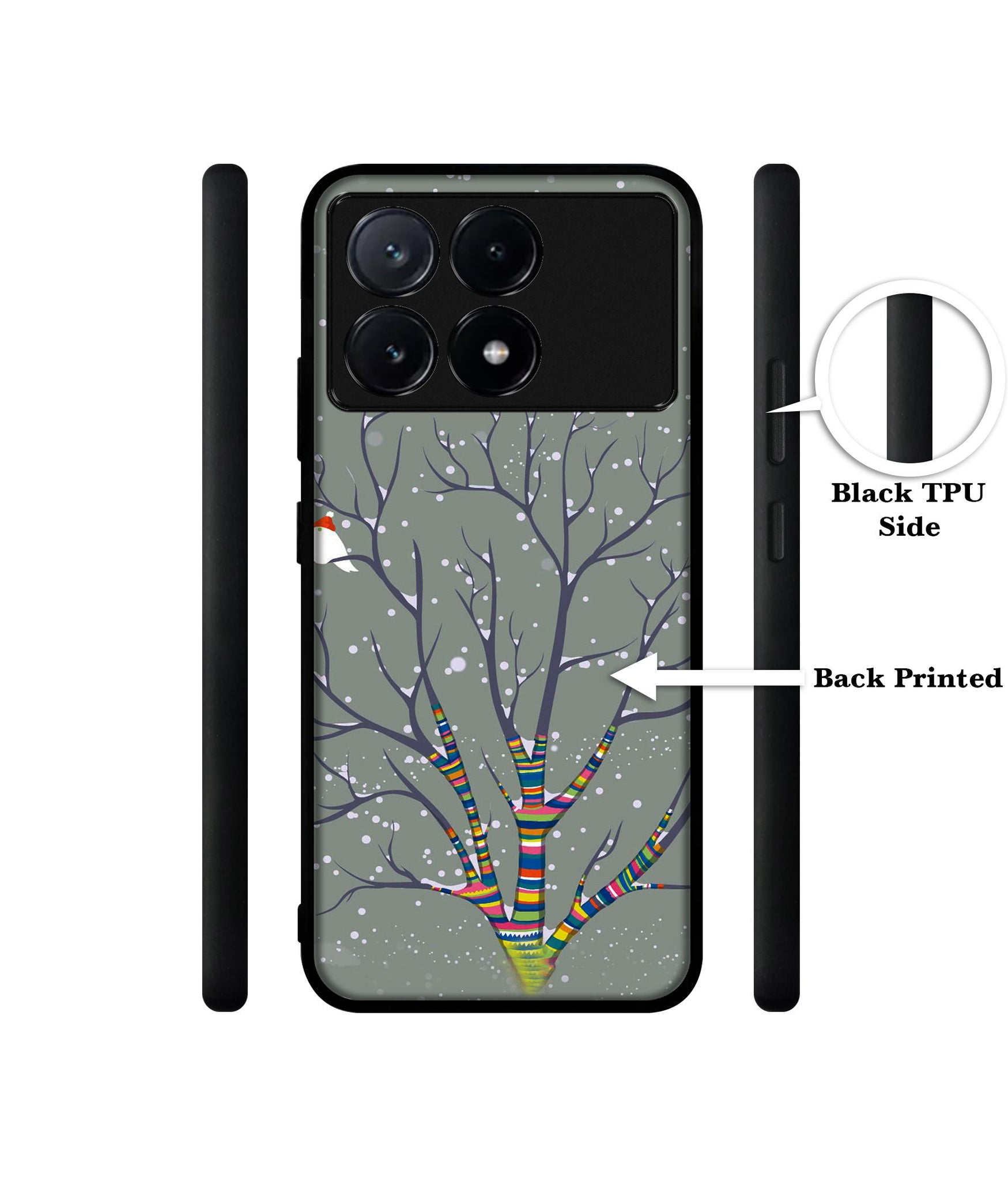Winter Pattern Print Design Designer 2D Printed Back Case Cover for Poco X6 Pro 5G / Mi Redmi K70E 5G