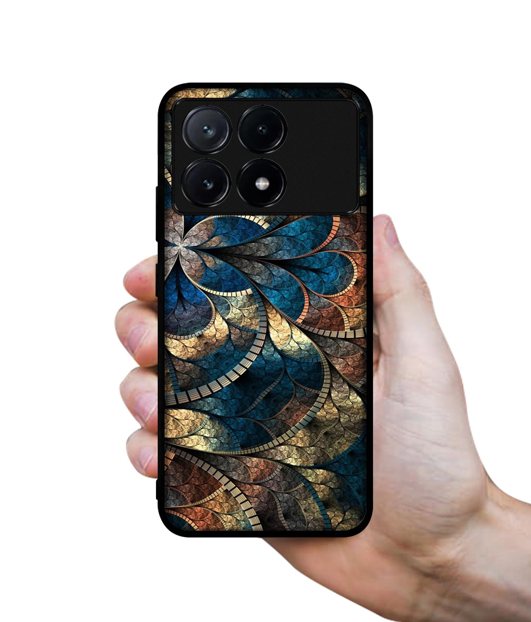 Fractional Pattern Design Designer 2D Printed Back Case Cover for Poco X6 Pro 5G / Mi Redmi K70E 5G