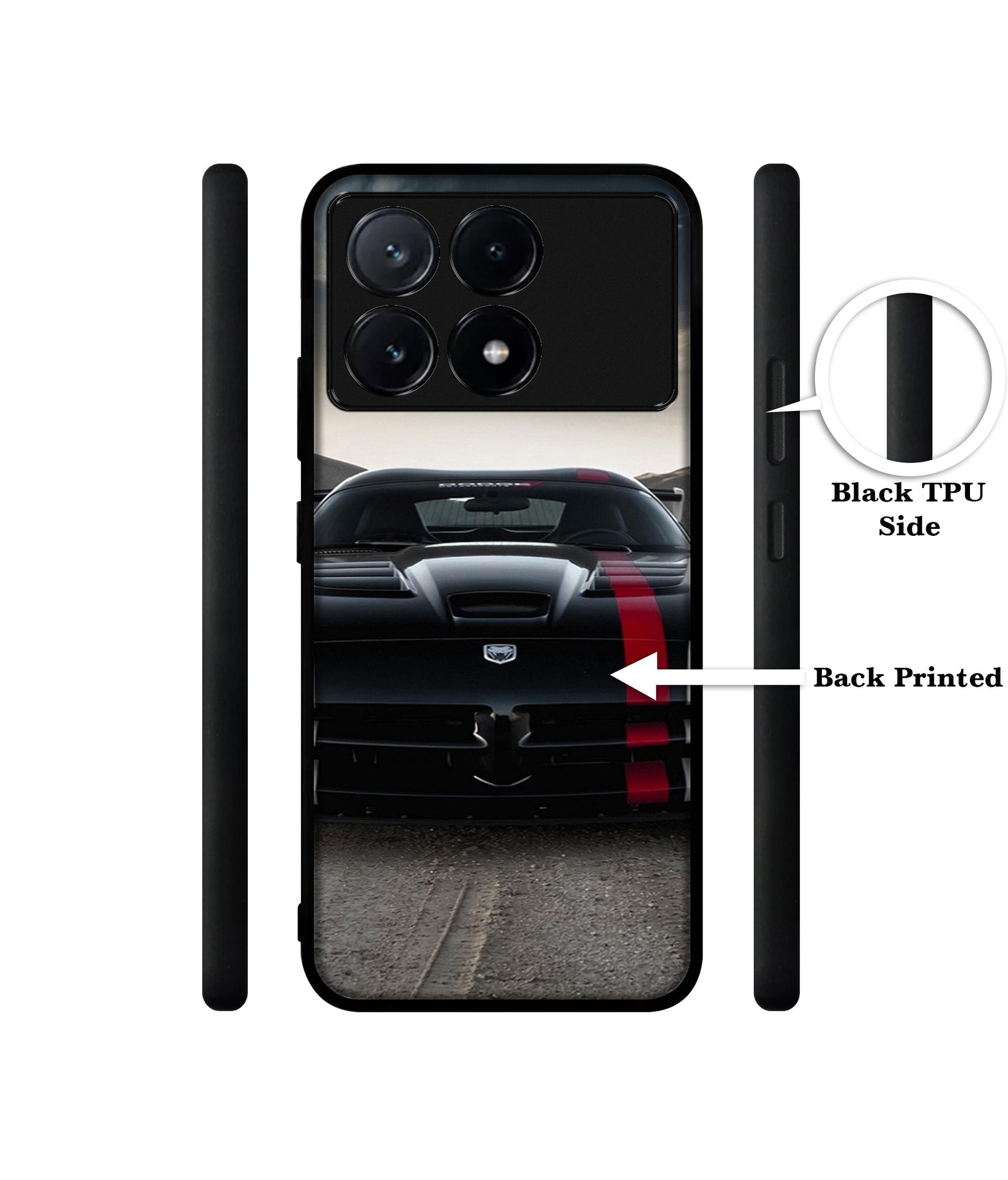 Sports Car Pattern Design Designer 2D Printed Back Case Cover for Poco X6 Pro 5G / Mi Redmi K70E 5G