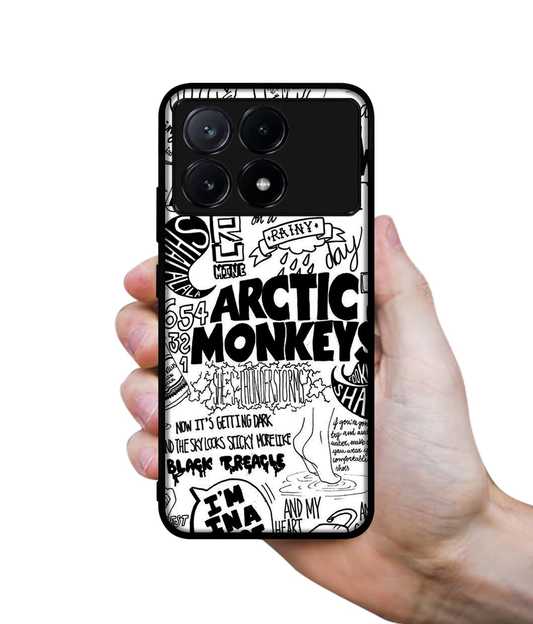 Arctic Monkeys Pattern Design Designer 2D Printed Back Case Cover for Poco X6 Pro 5G / Mi Redmi K70E 5G