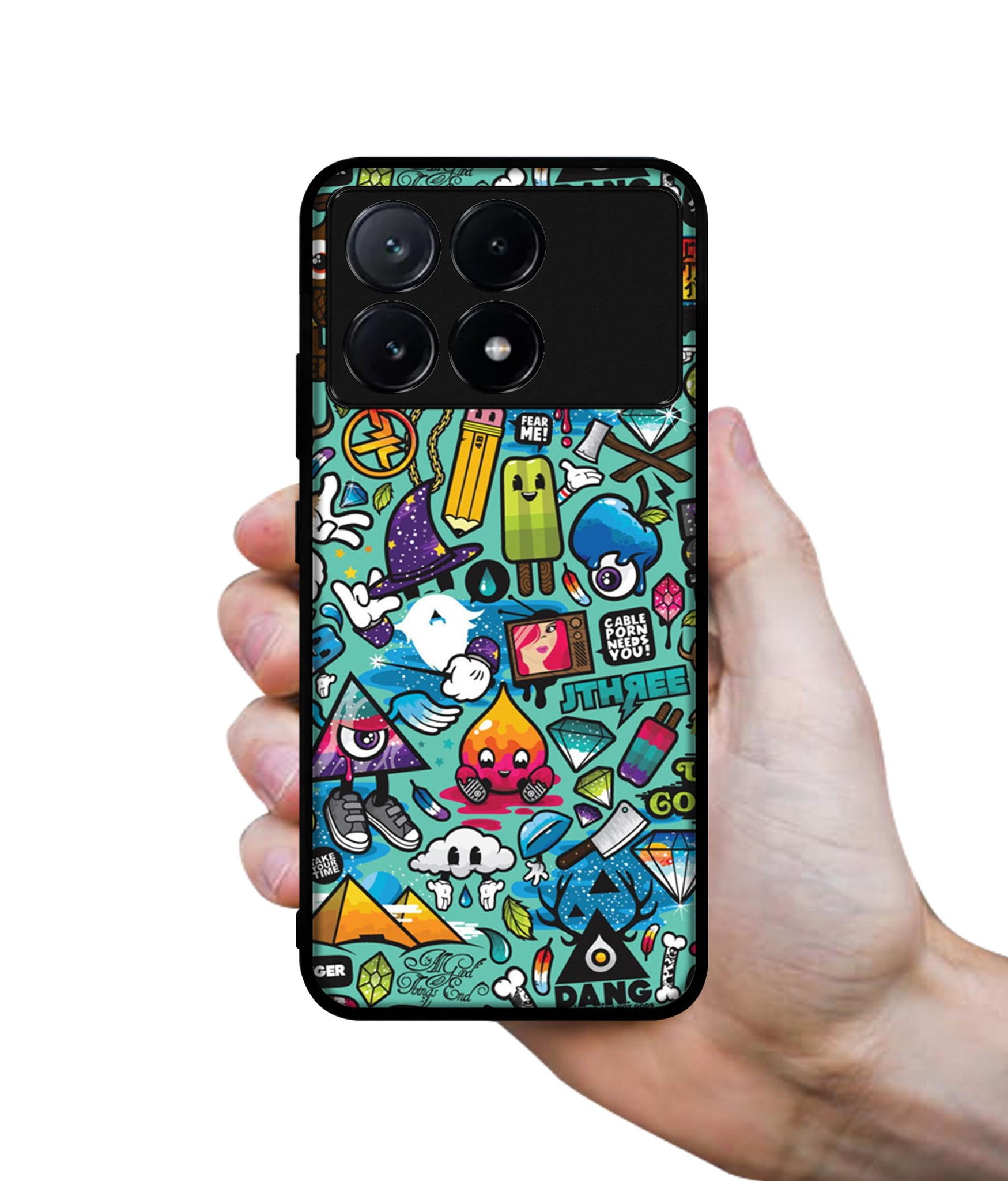 Crazy Design Designer 2D Printed Back Case Cover for Poco X6 Pro 5G / Mi Redmi K70E 5G