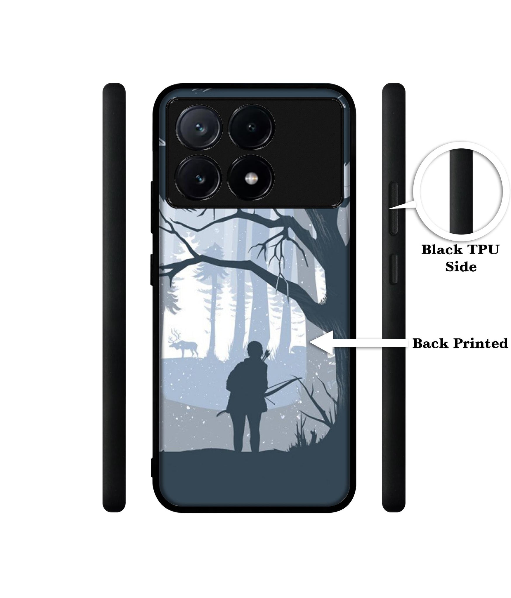 Hunter Design Designer 2D Printed Back Case Cover for Poco X6 Pro 5G / Mi Redmi K70E 5G