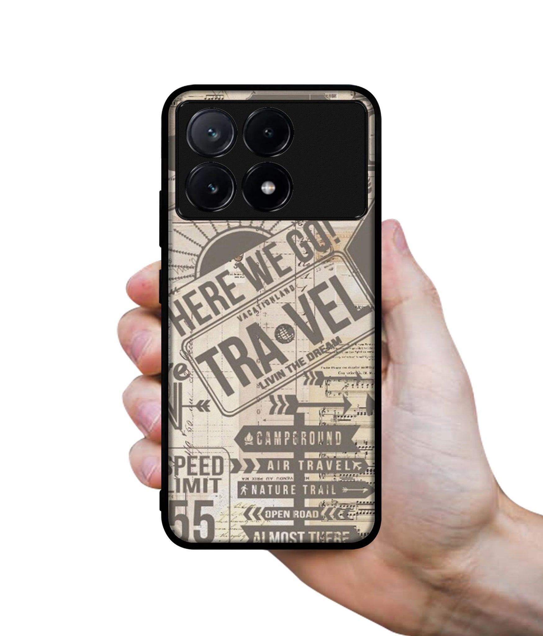 Travel Design Designer 2D Printed Back Case Cover for Poco X6 Pro 5G / Mi Redmi K70E 5G