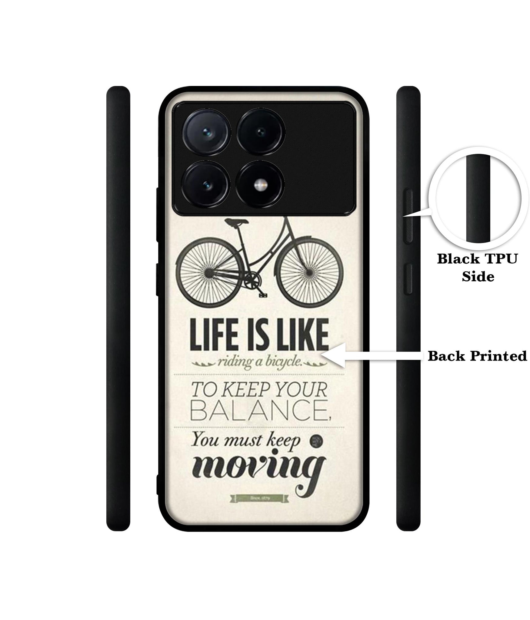 Life is Like Moving Design Designer 2D Printed Back Case Cover for Poco X6 Pro 5G / Mi Redmi K70E 5G