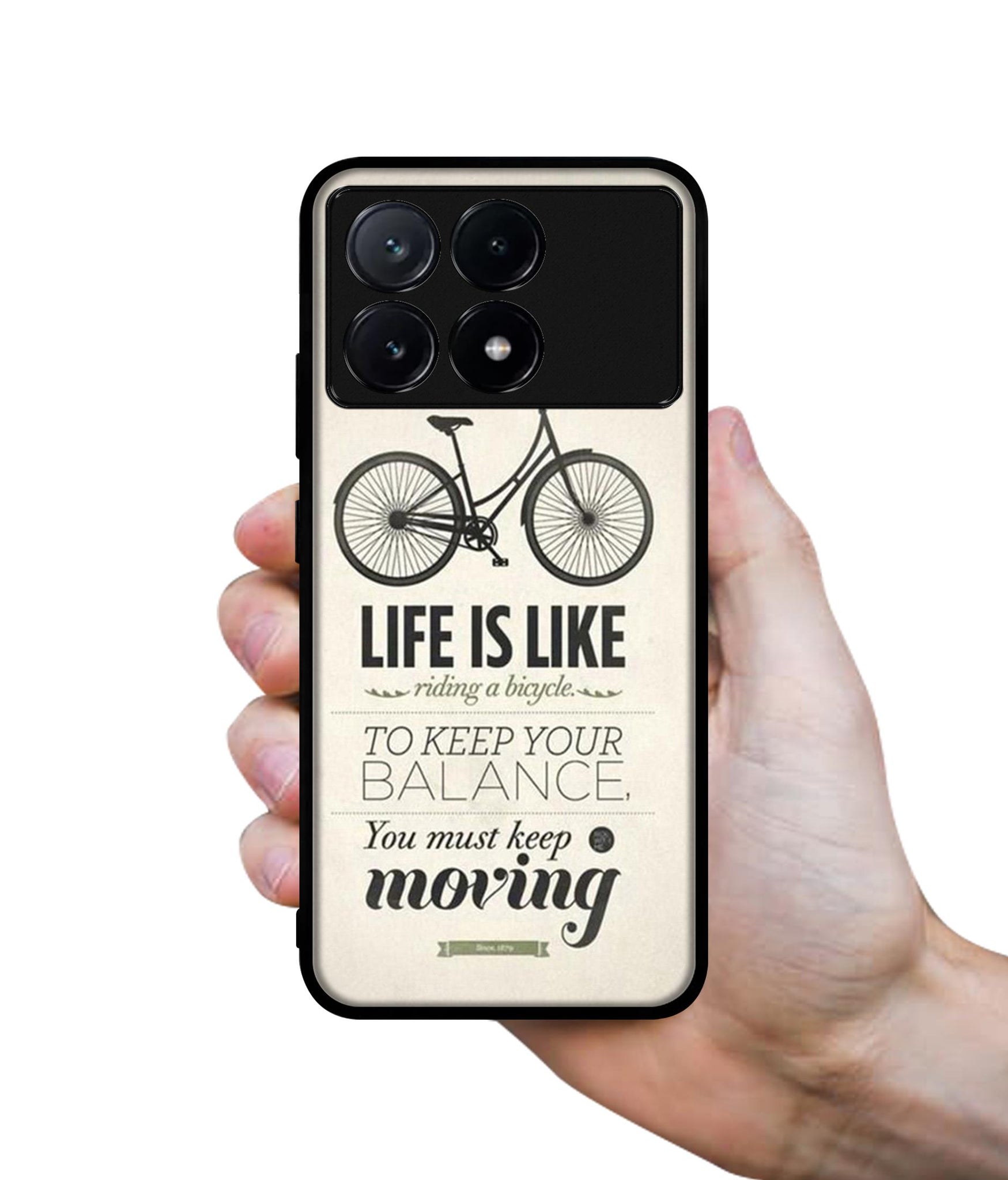 Life is Like Moving Design Designer 2D Printed Back Case Cover for Poco X6 Pro 5G / Mi Redmi K70E 5G
