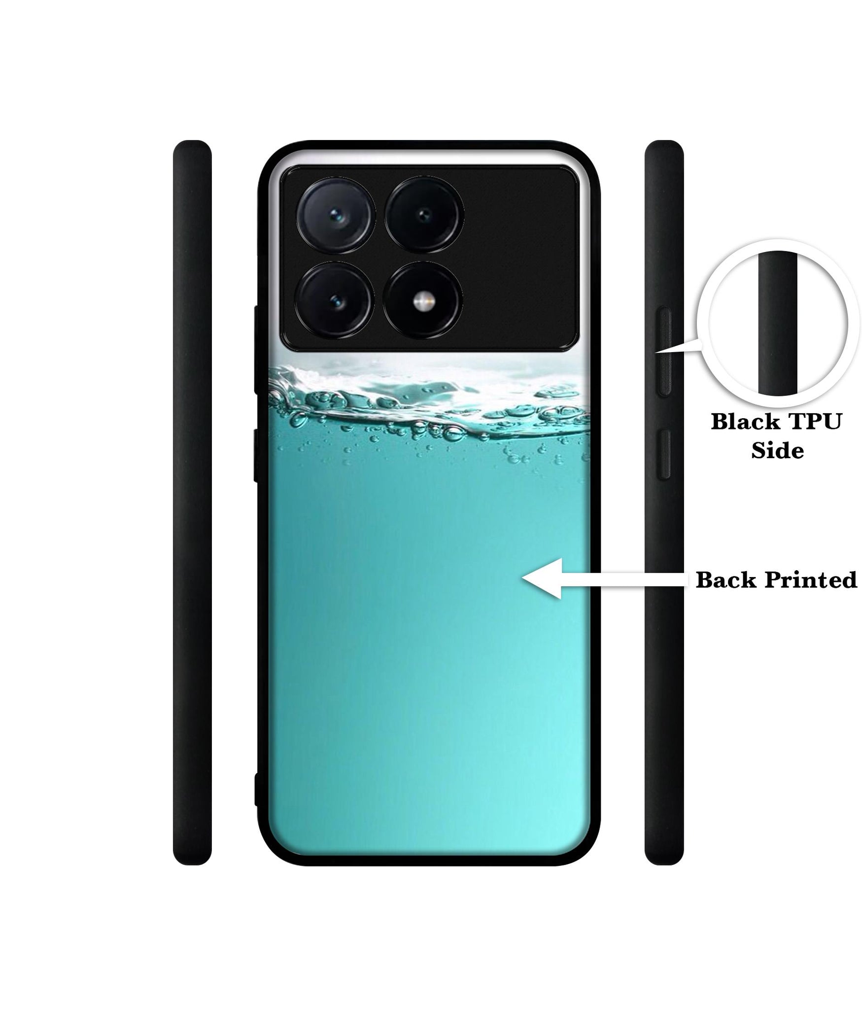 Half Fill Design Designer 2D Printed Back Case Cover for Poco X6 Pro 5G / Mi Redmi K70E 5G