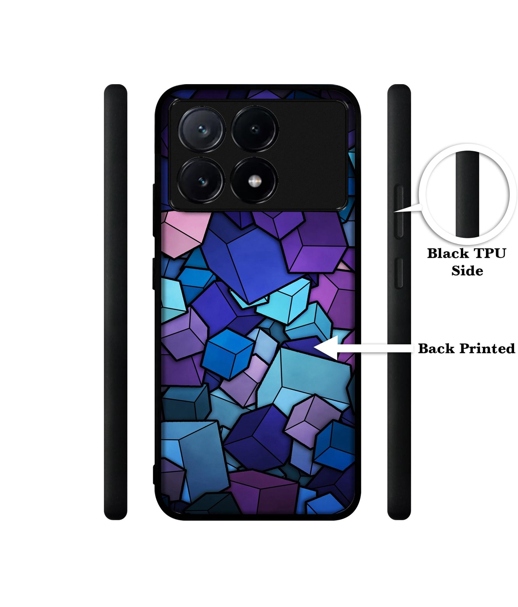 Color Box Design Designer 2D Printed Back Case Cover for Poco X6 Pro 5G / Mi Redmi K70E 5G