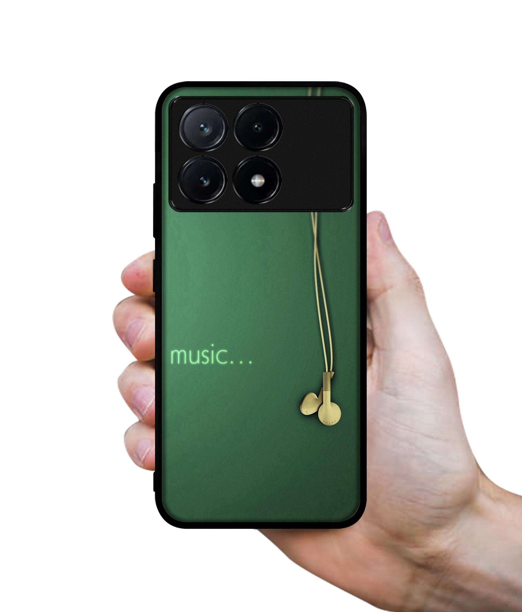 Headphone Music Design Designer 2D Printed Back Case Cover for Poco X6 Pro 5G / Mi Redmi K70E 5G