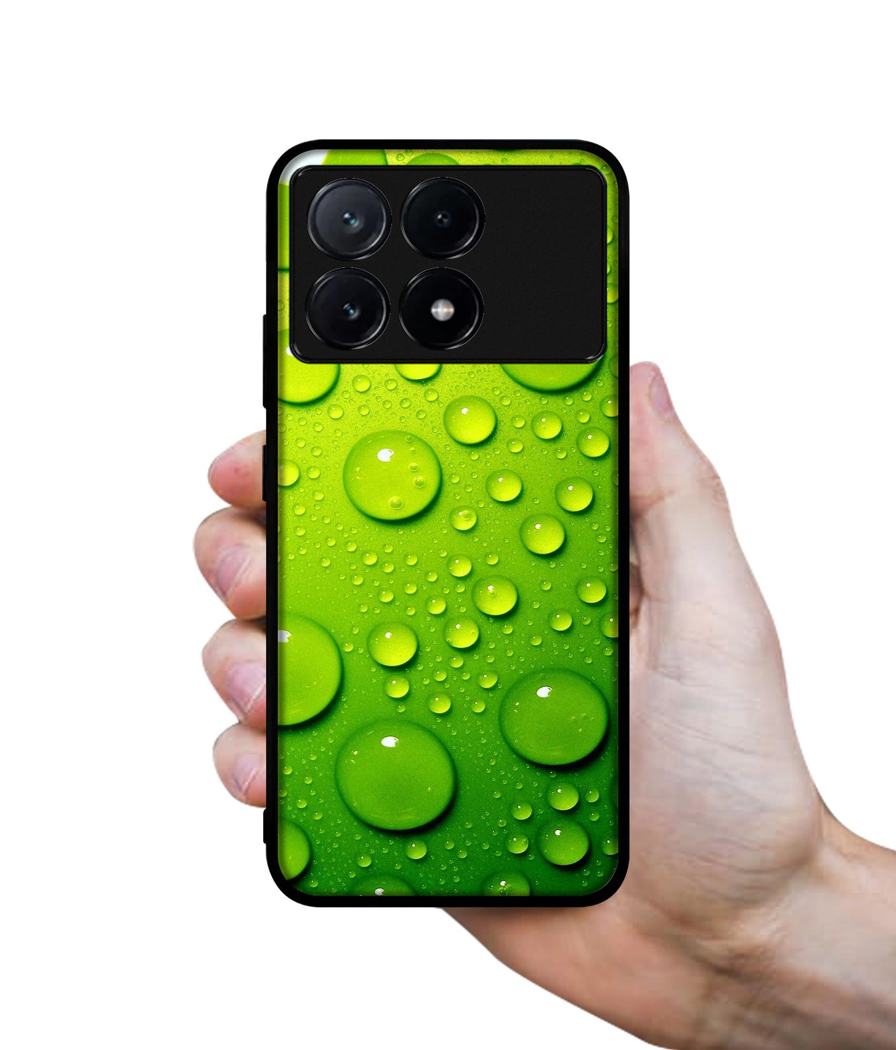 Green Bubbles Design Designer 2D Printed Back Case Cover for Poco X6 Pro 5G / Mi Redmi K70E 5G