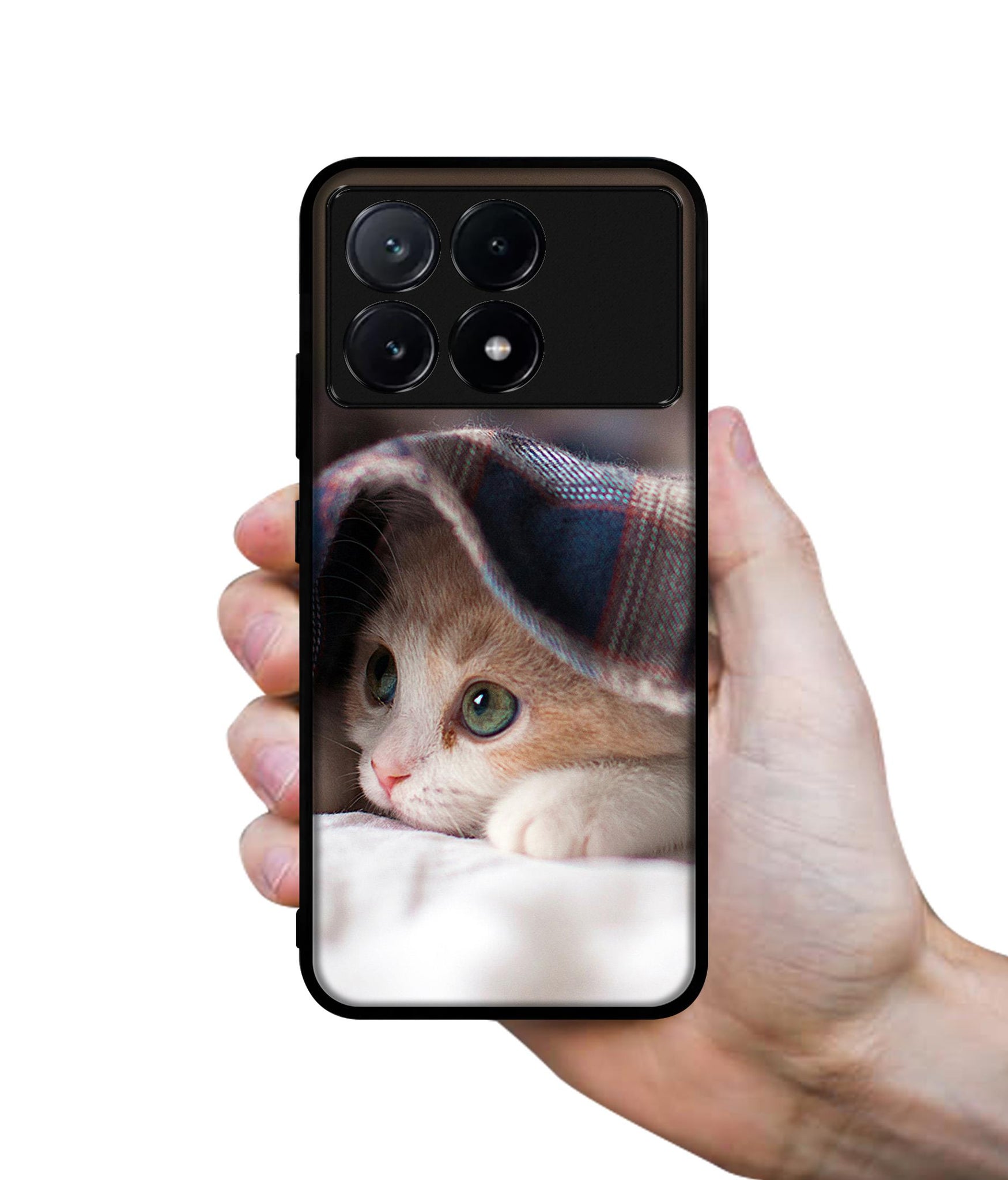 Sleepy Kitten Design Designer 2D Printed Back Case Cover for Poco X6 Pro 5G / Mi Redmi K70E 5G