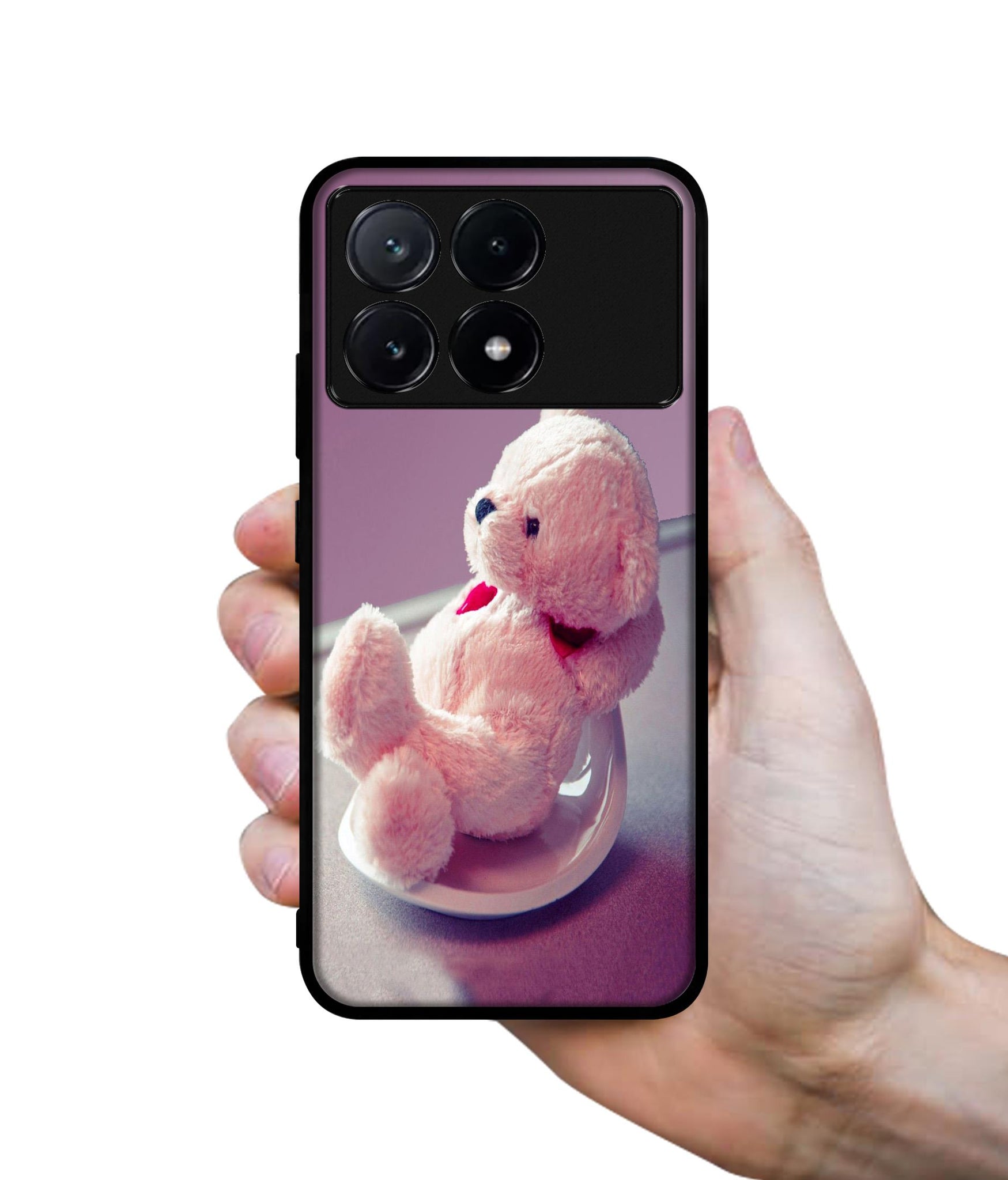 Cute Teddy Bear Design Designer 2D Printed Back Case Cover for Poco X6 Pro 5G / Mi Redmi K70E 5G