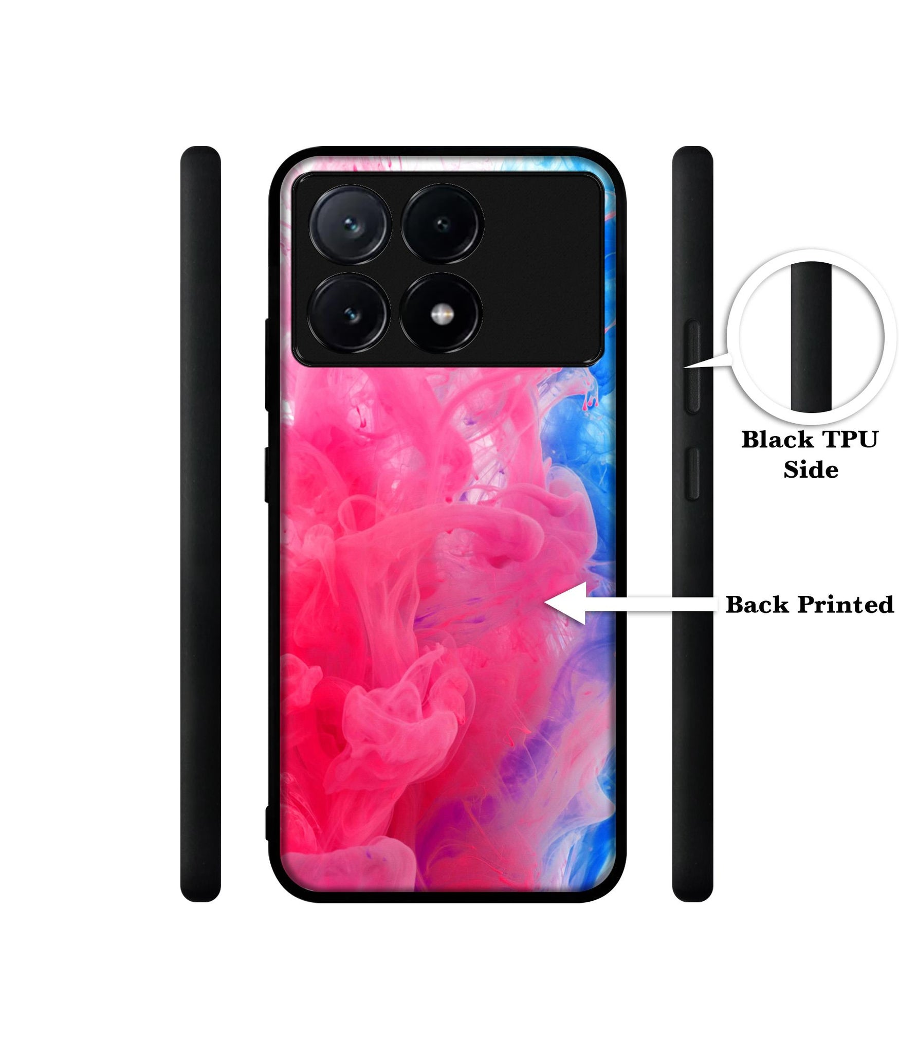 Fractal Paint Design Designer 2D Printed Back Case Cover for Poco X6 Pro 5G / Mi Redmi K70E 5G