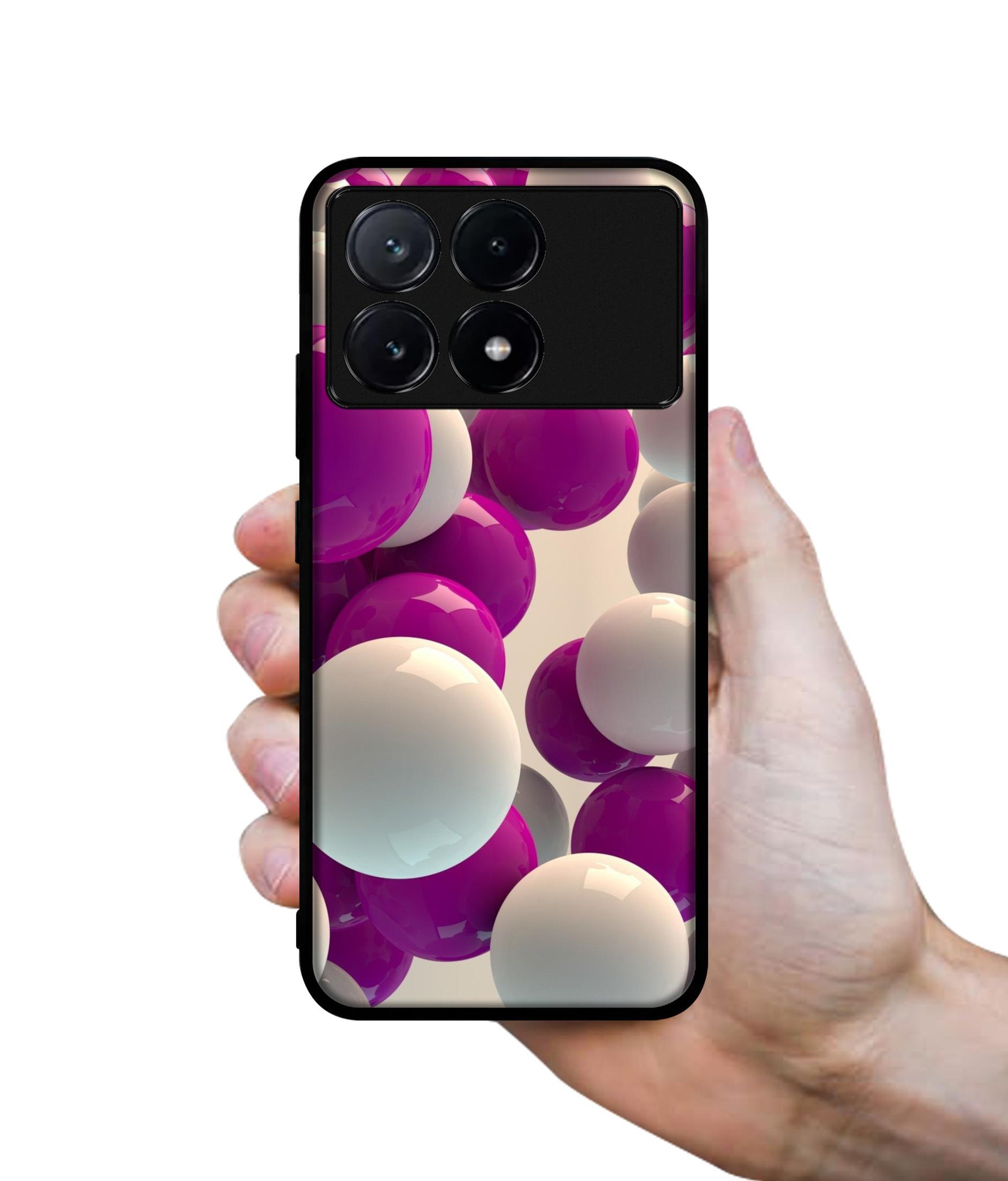 3D Balloons Design Designer 2D Printed Back Case Cover for Poco X6 Pro 5G / Mi Redmi K70E 5G