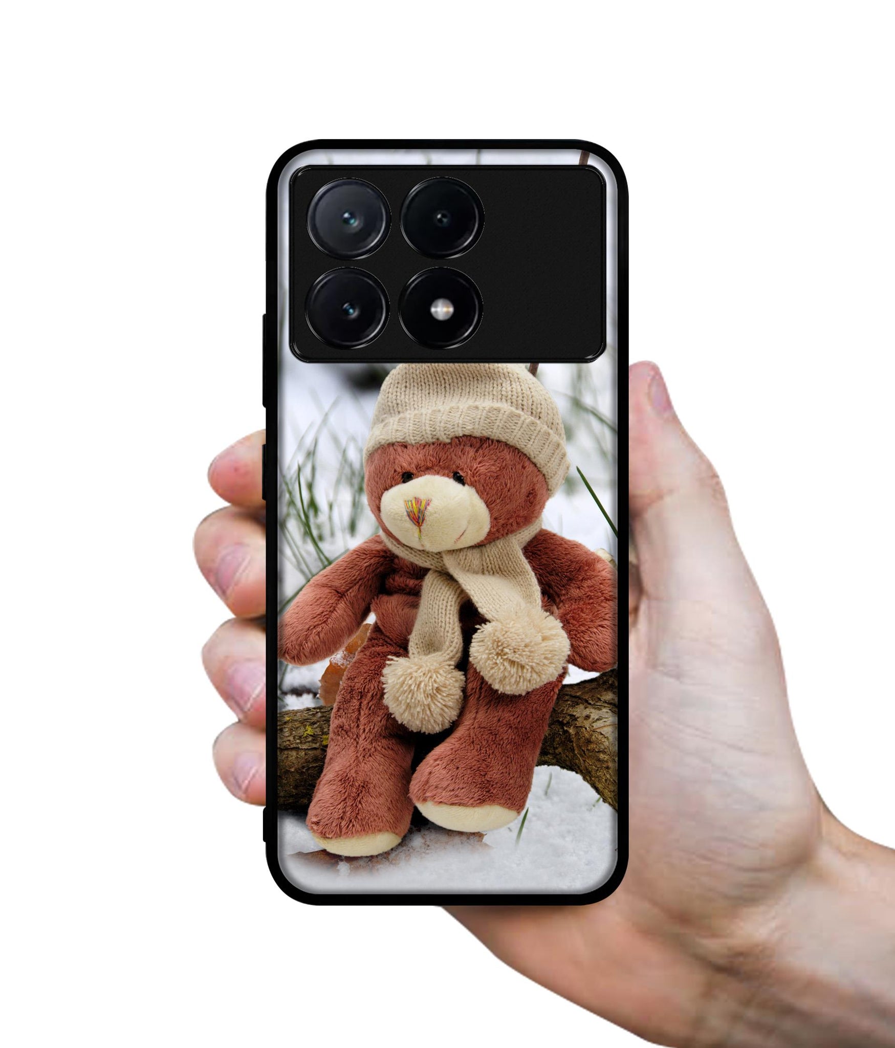 Woolen Bear Design Designer 2D Printed Back Case Cover for Poco X6 Pro 5G / Mi Redmi K70E 5G