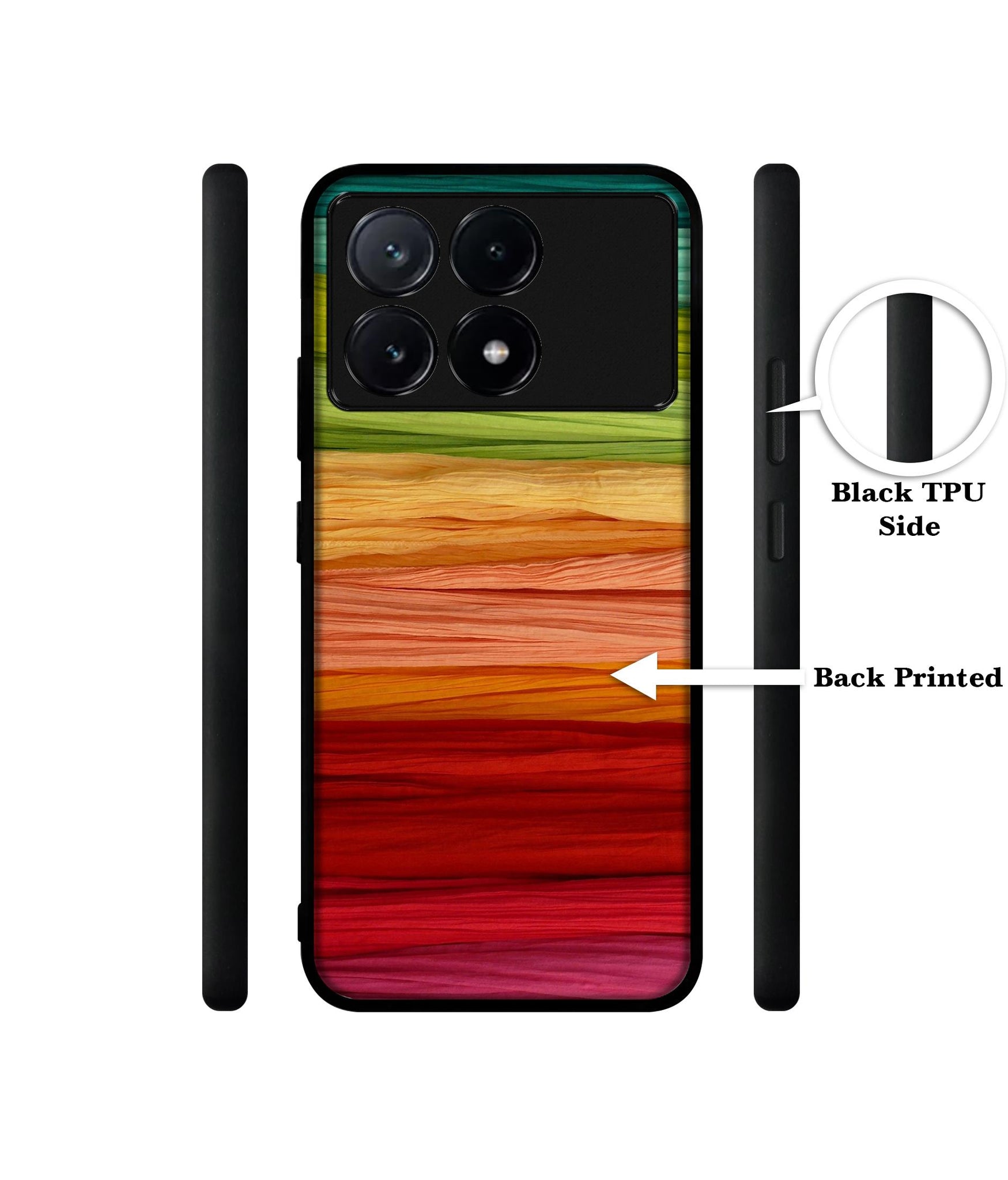 Colorful Thread Design Designer 2D Printed Back Case Cover for Poco X6 Pro 5G / Mi Redmi K70E 5G