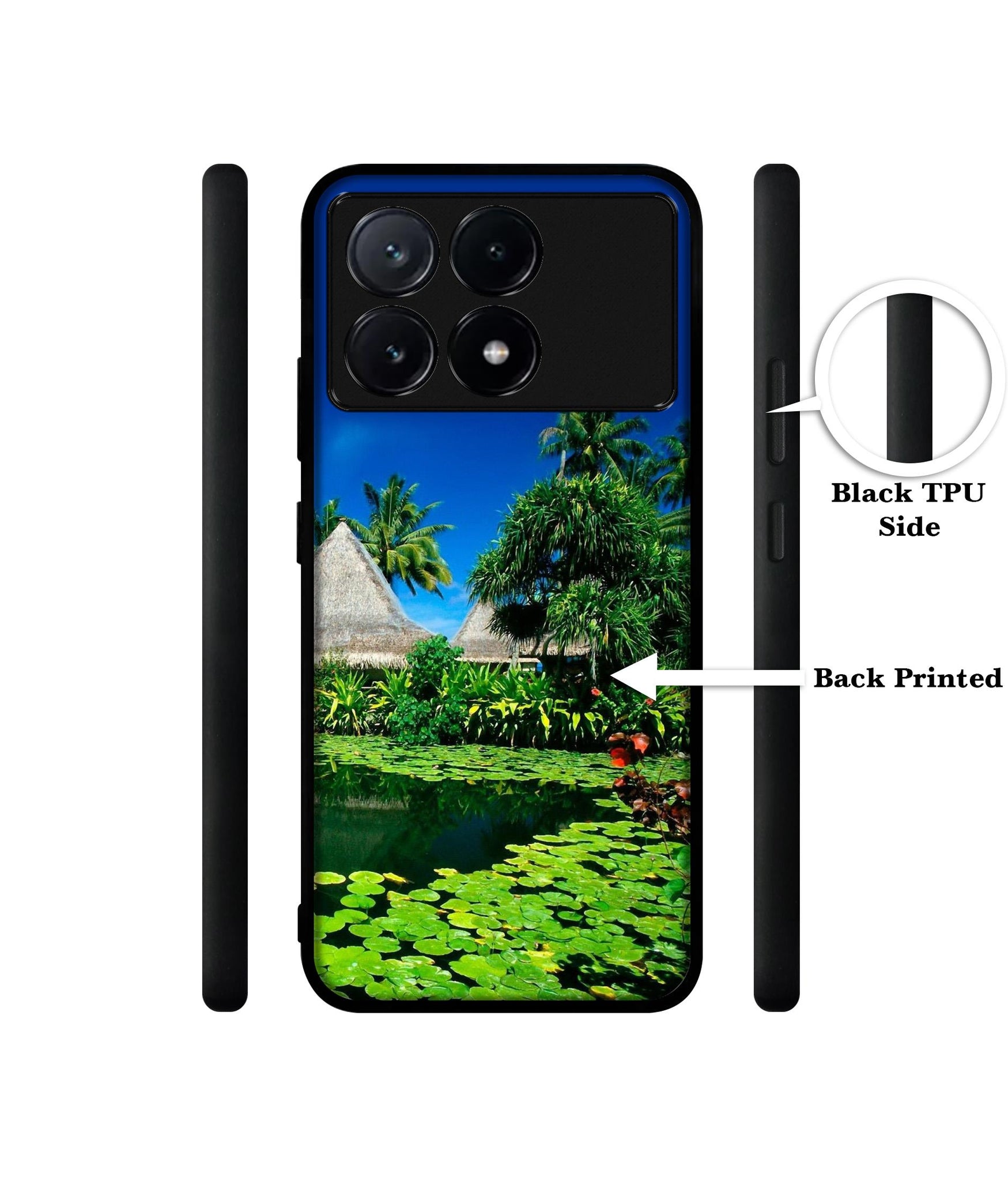 Tropics Water Design Designer 2D Printed Back Case Cover for Poco X6 Pro 5G / Mi Redmi K70E 5G