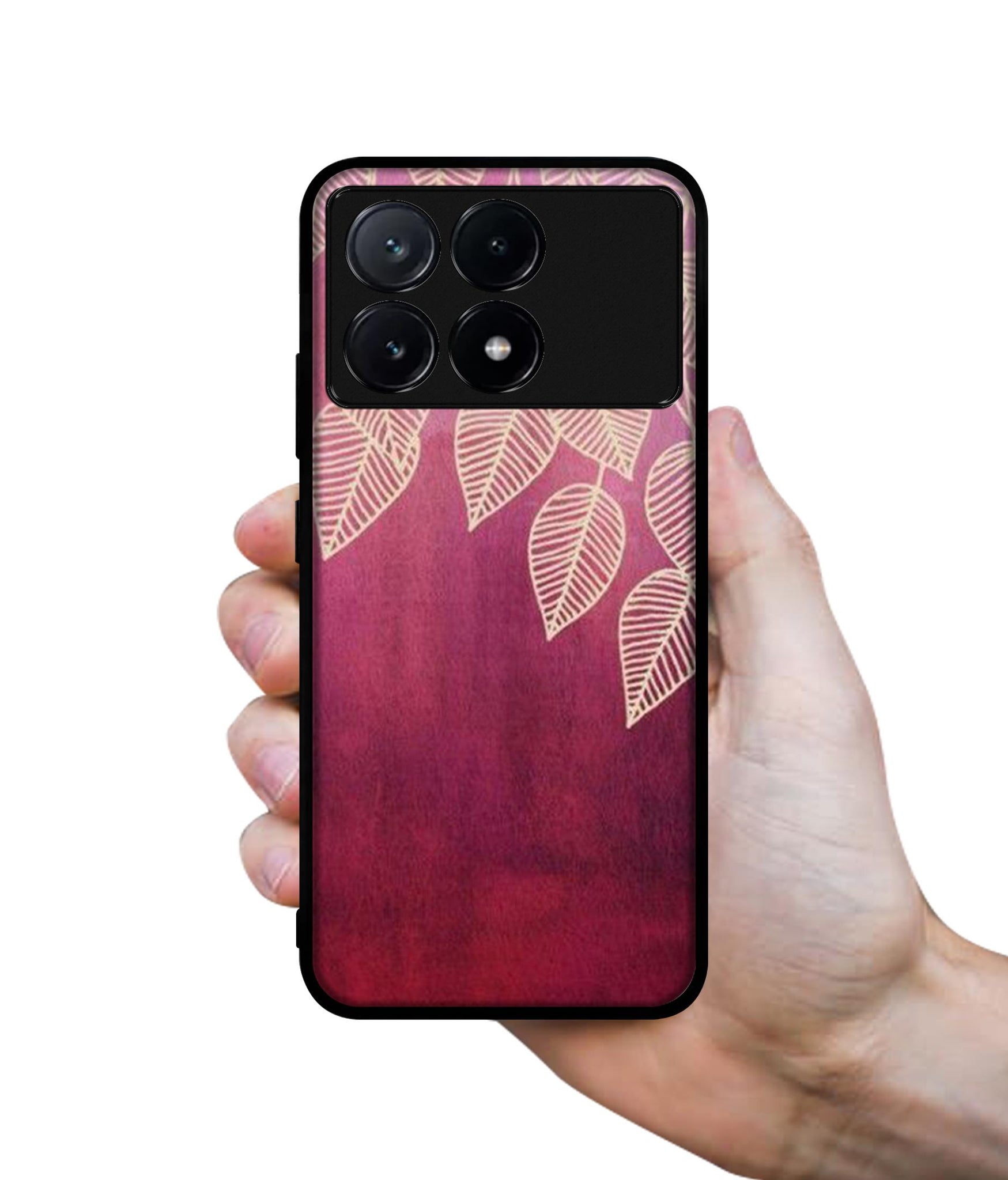 Leaf Pattern Design Designer 2D Printed Back Case Cover for Poco X6 Pro 5G / Mi Redmi K70E 5G